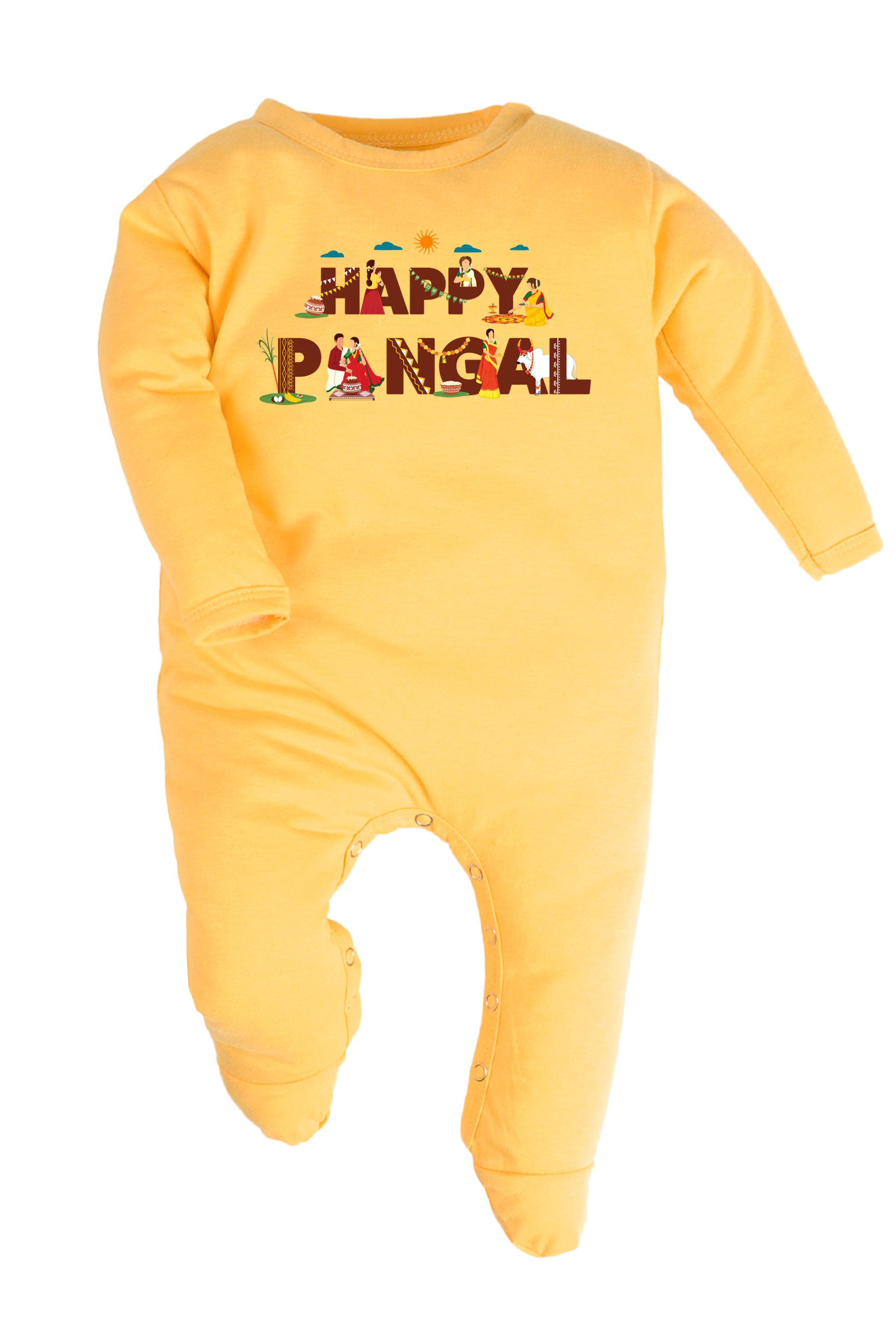 Happy pongal Rituals Baby Romper | Onesies