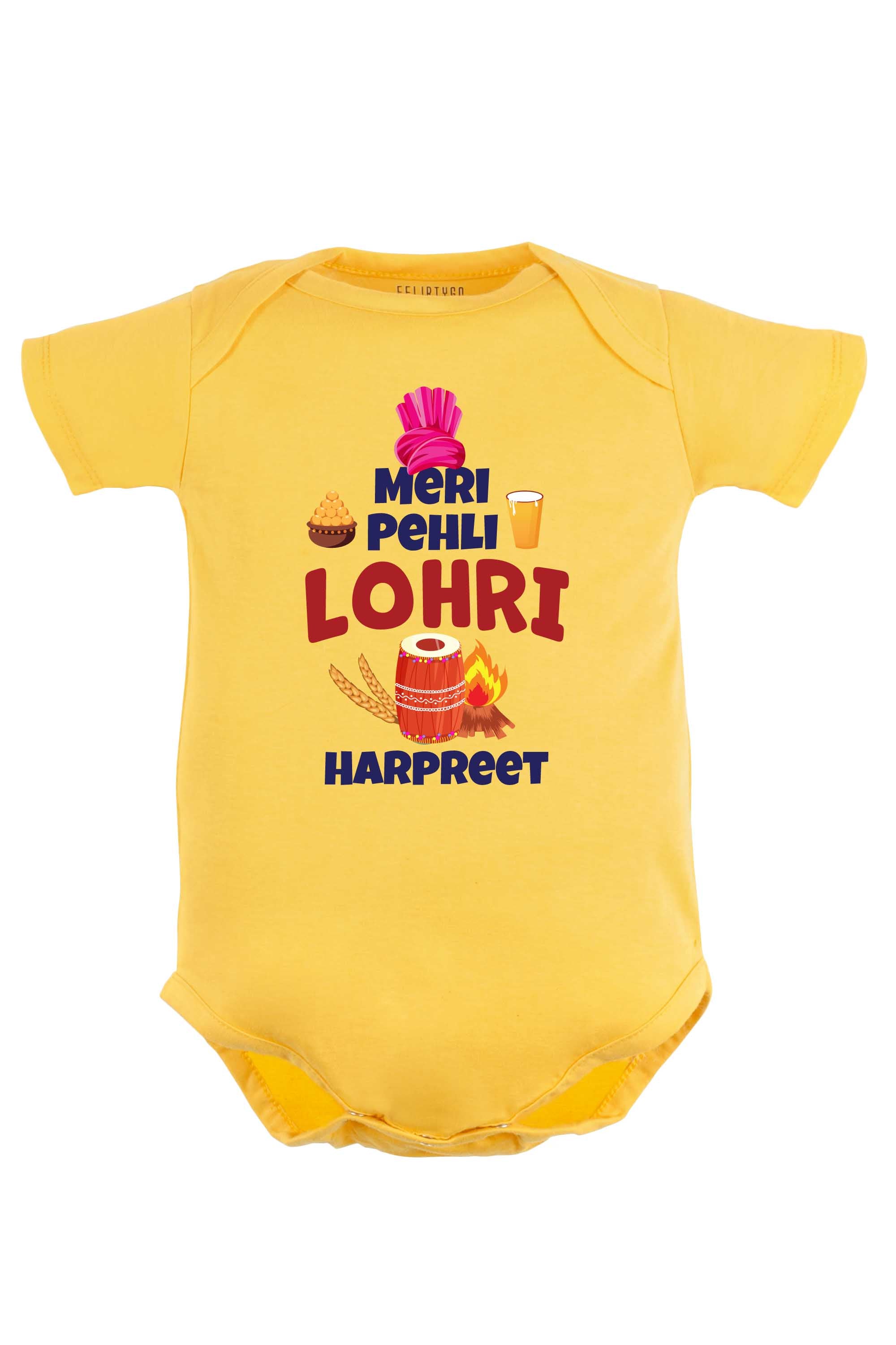 Meri Pehli Lohri Baby Romper | Onesies w/ Custom Name