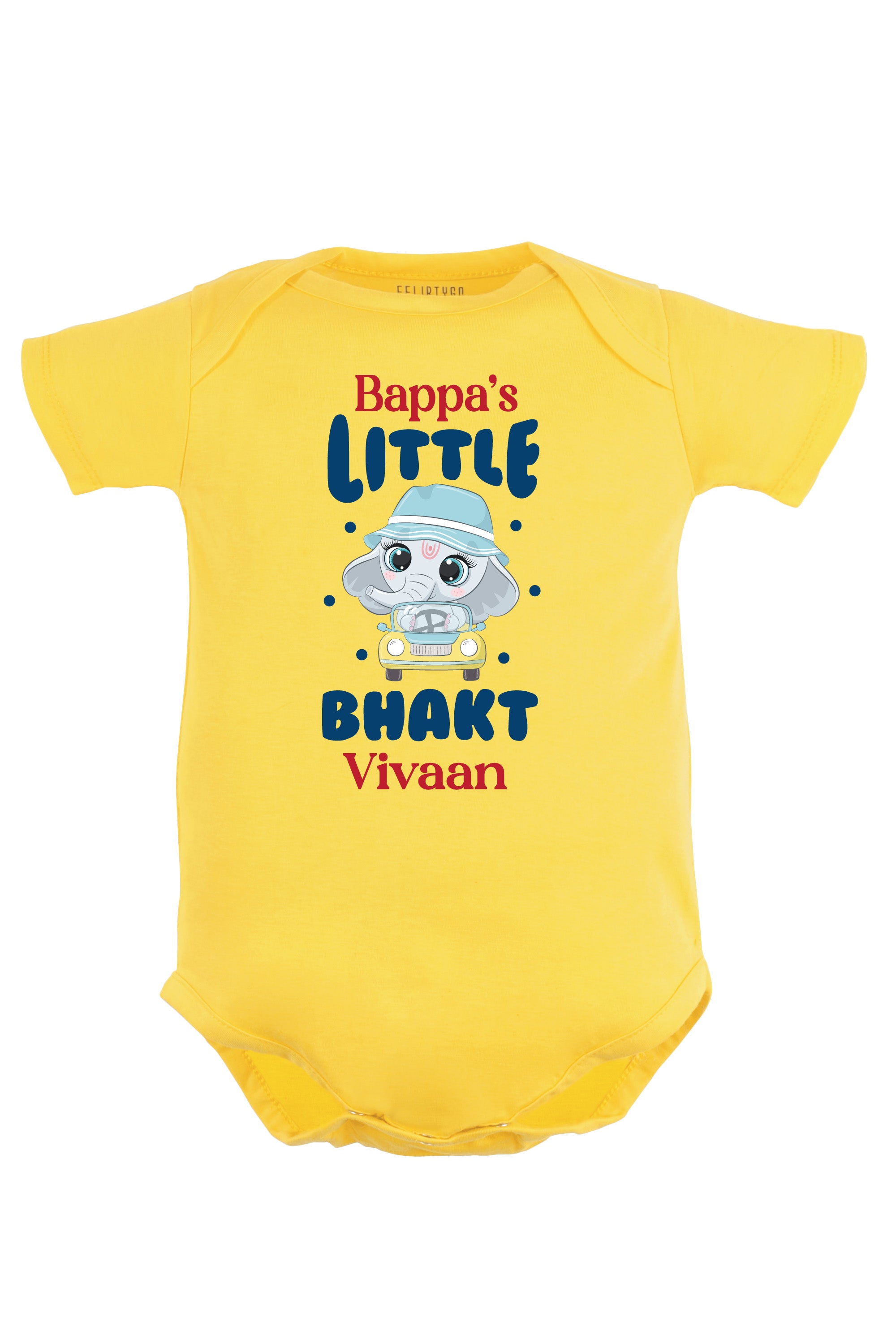 Bappa's Little BHAKT Baby Romper | Onesies w/ Custom Name