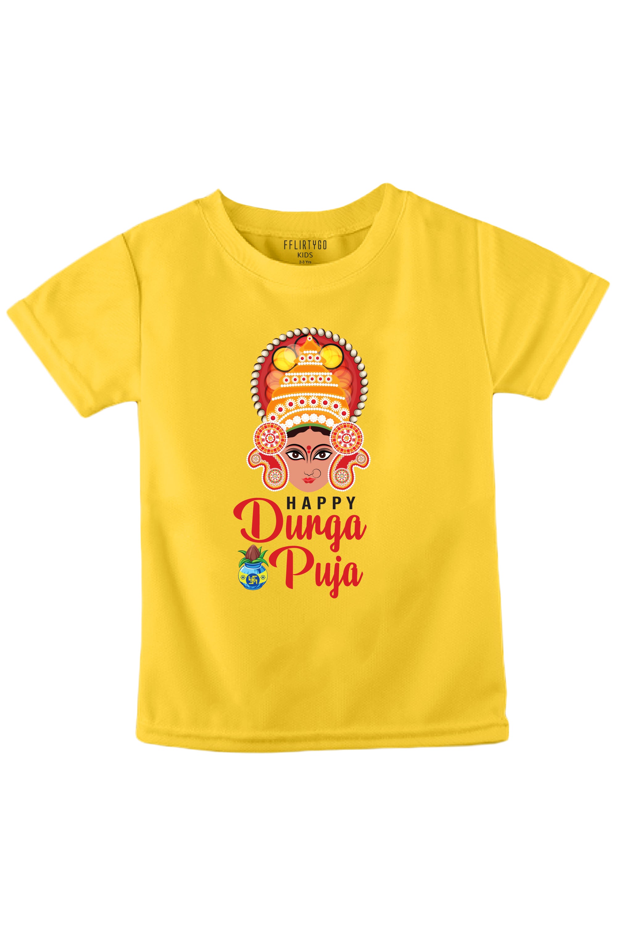 Happy Durga Puja Kids T Shirt