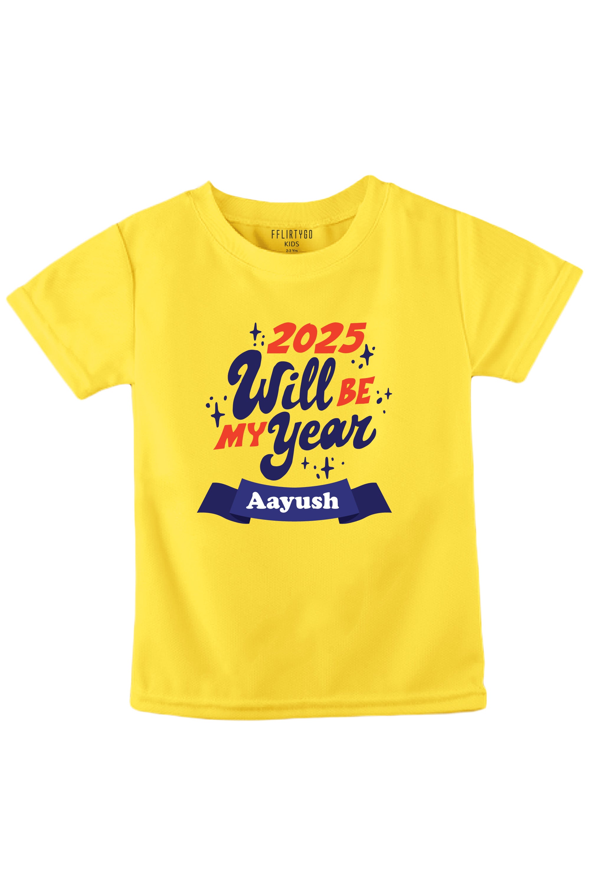 2025 Will Be My Year Kids T Shirt w/ Custom Name