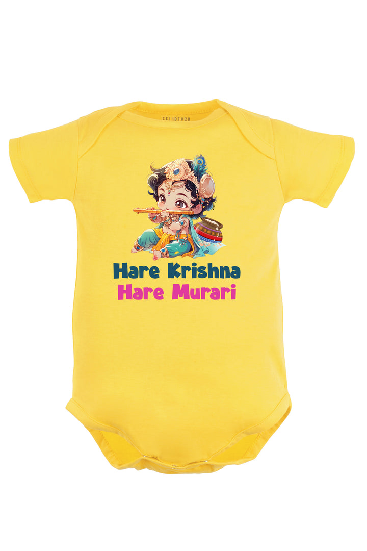 Hare Krishna Hare Murari Baby Romper | Onesies