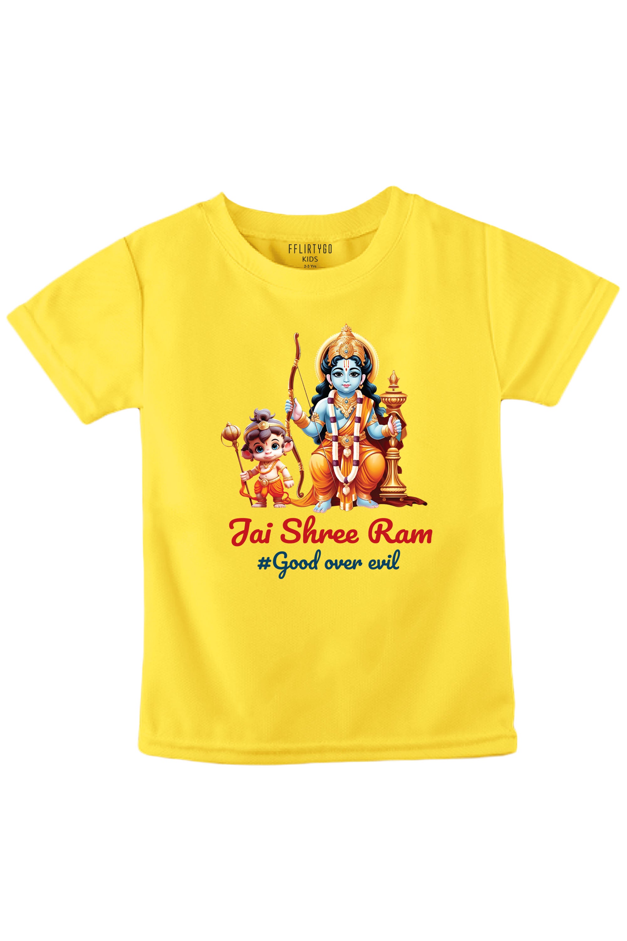 Jai Shree Ram Good Over Evil Kids T Shirt