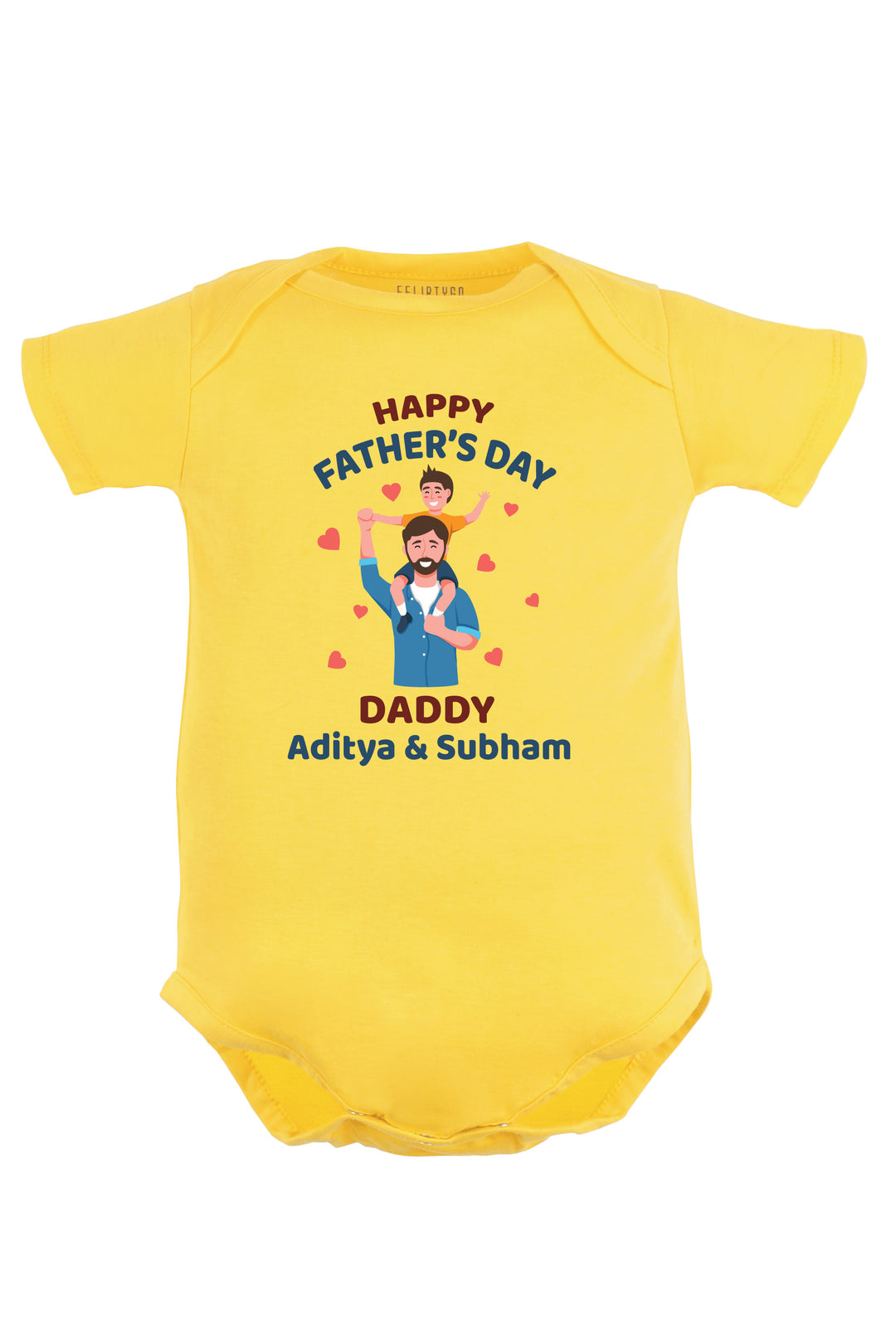 Happy Father's Day Daddy Baby Romper | Onesies w/ Custom Name