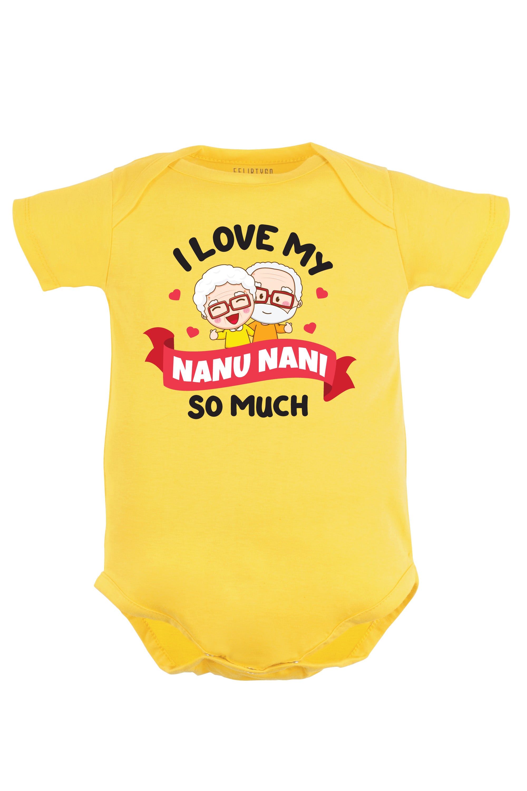 I Love My Nanu Nani So Much Baby Romper | Onesies