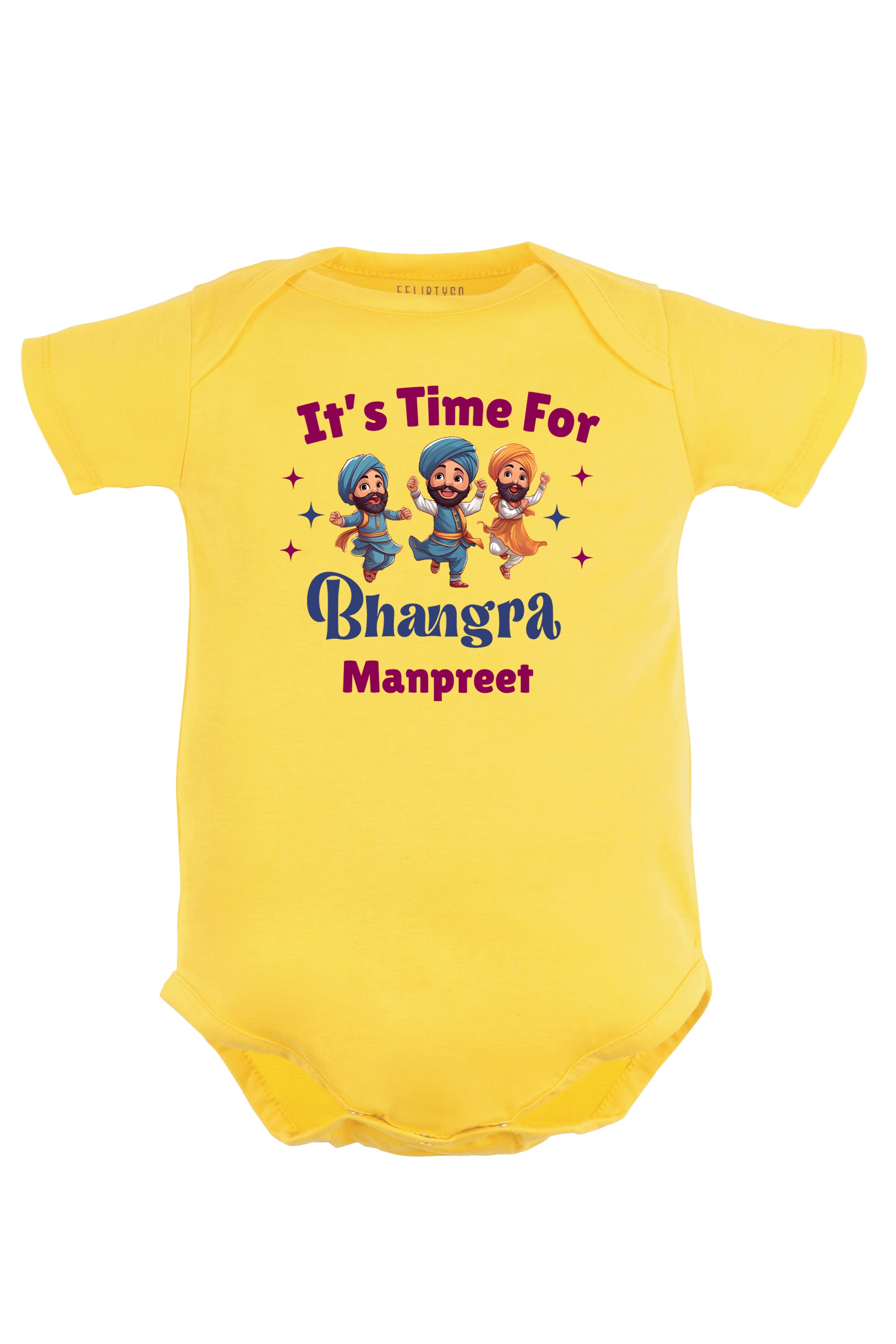 It's Time For Bhangra Baby Romper | Onesies w/ Custom Name