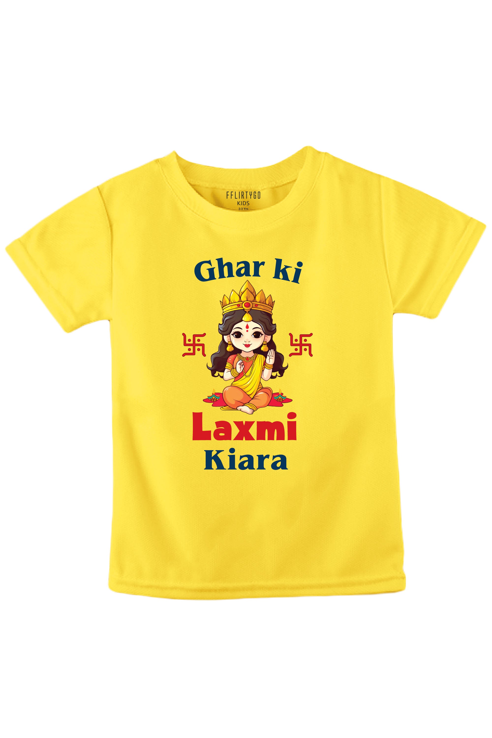 Ghar Ki Laxmi Kids T Shirt w/ Custom Name