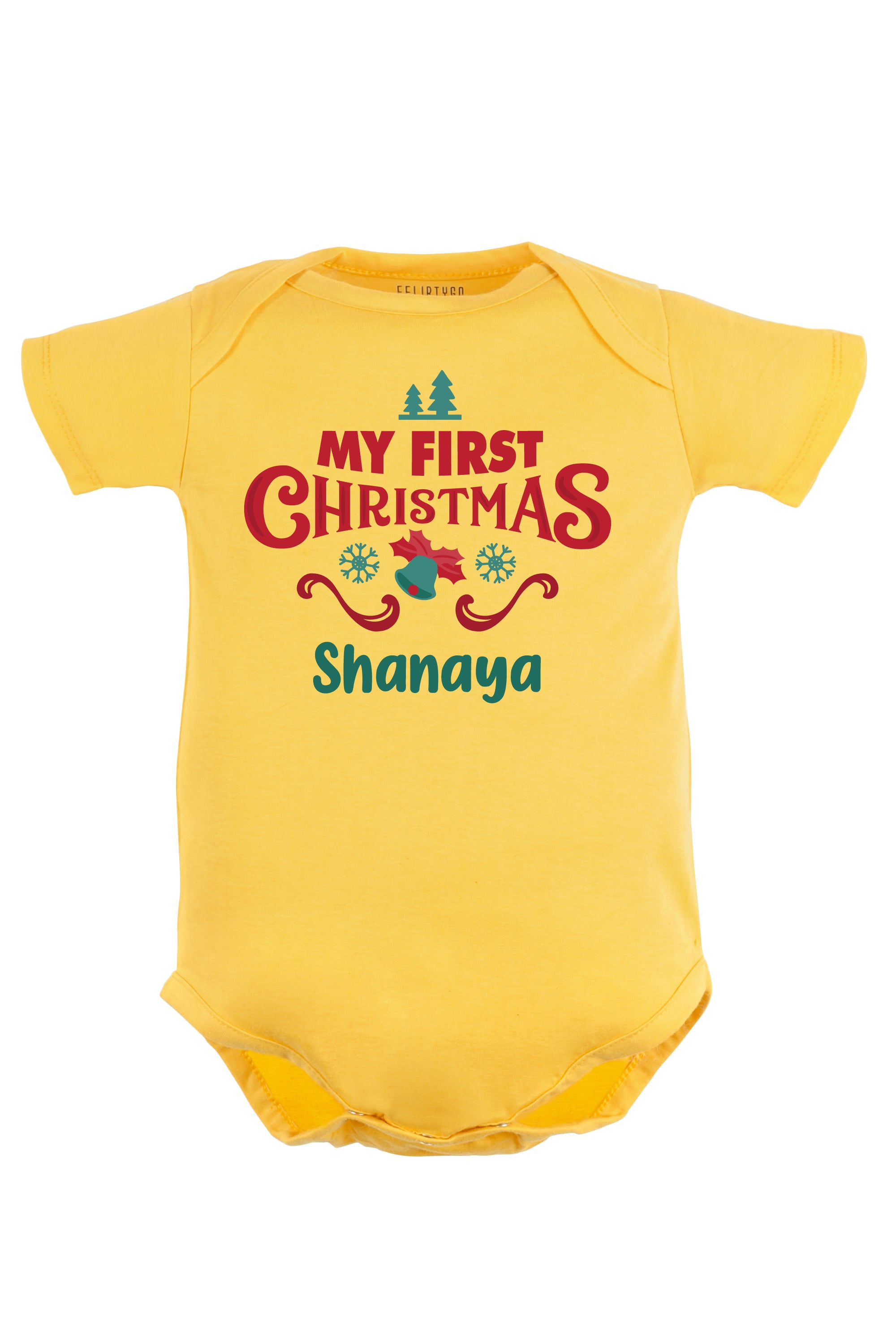 My First Christmas Baby Romper | Onesies w/ Custom Name