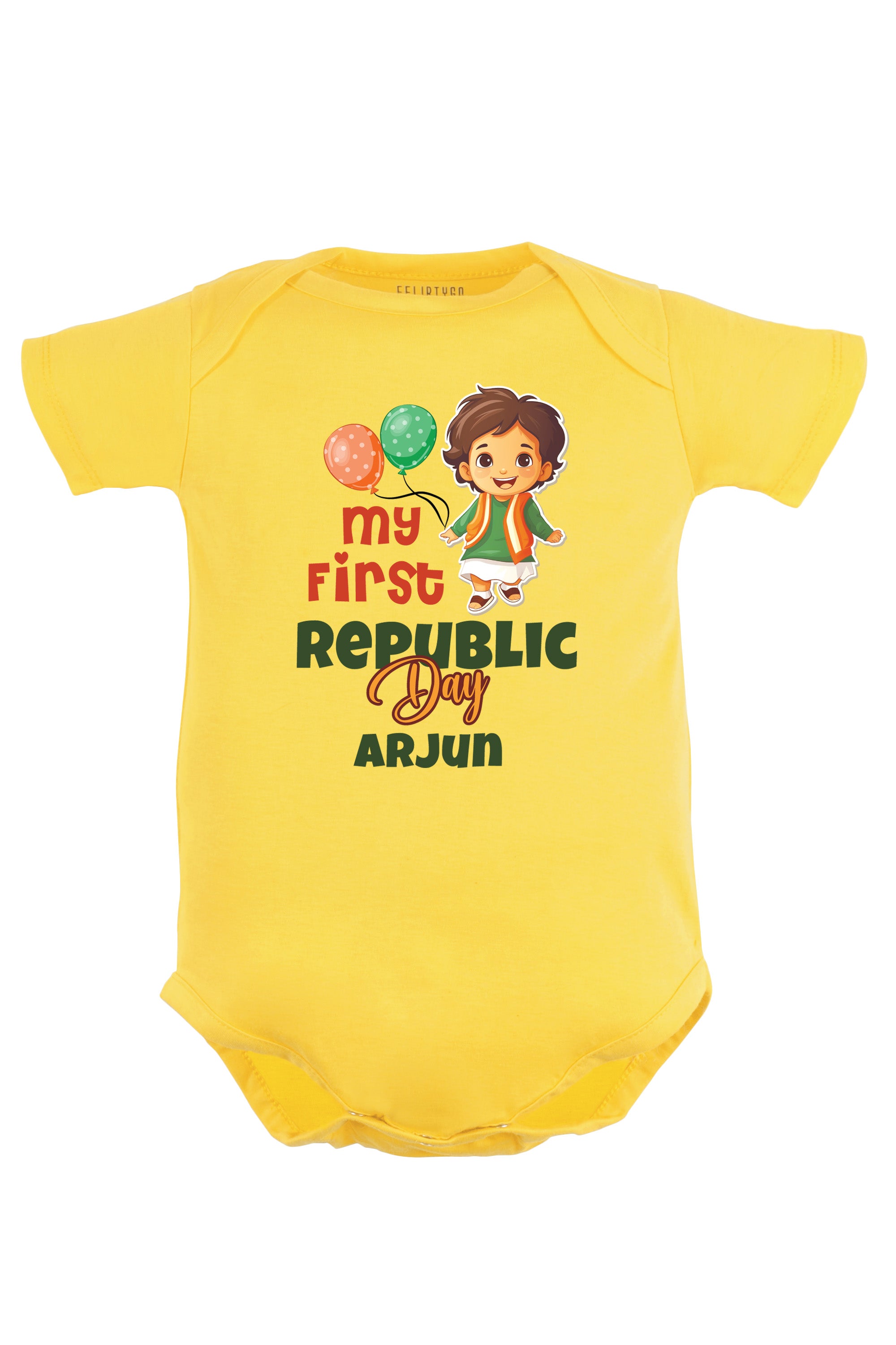 My First Republic Day Baby Romper | Onesies w/ Custom Name