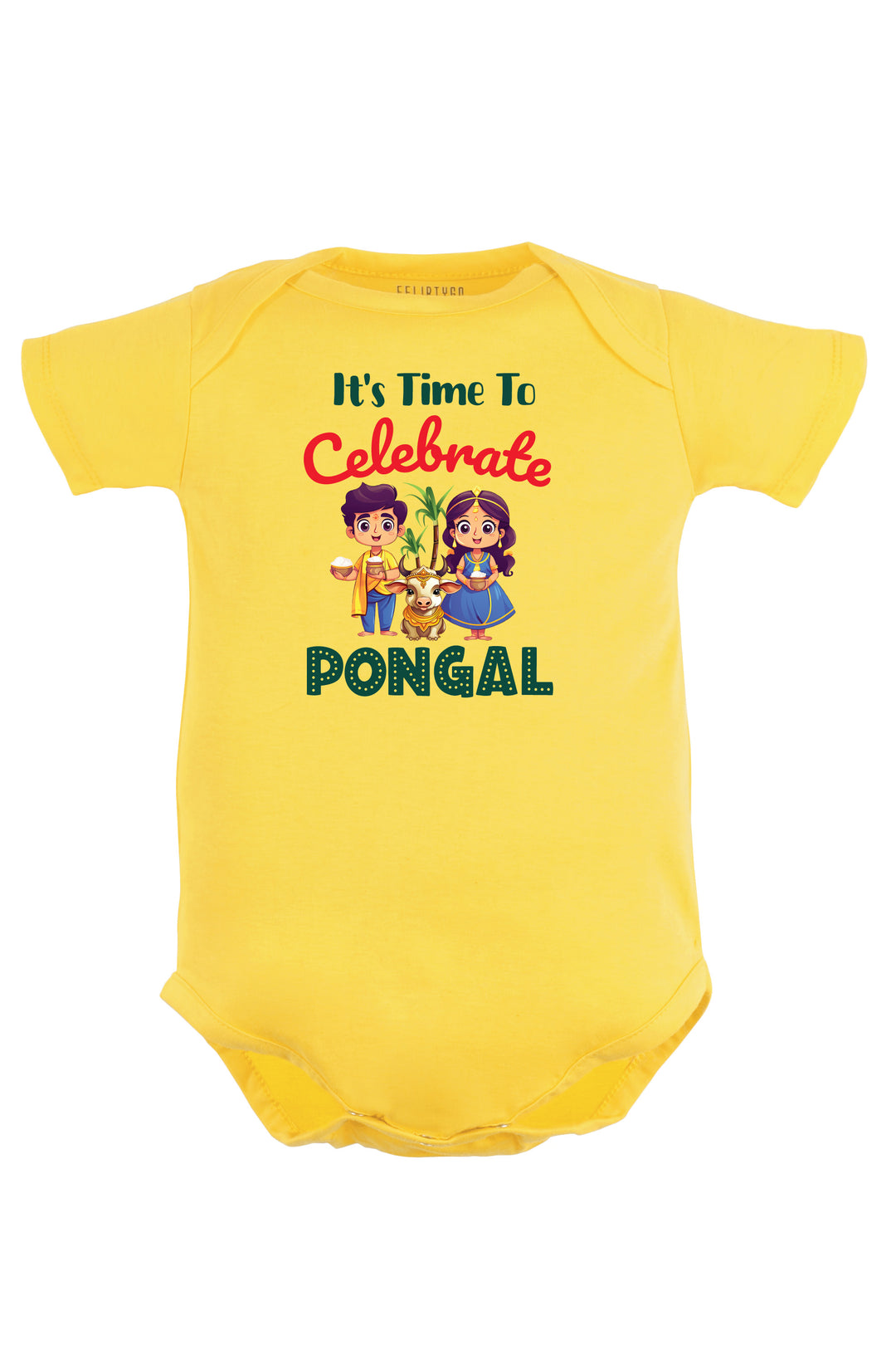 It's Time to Celebrate Pongal Baby Romper | Onesies w/ Custom Name