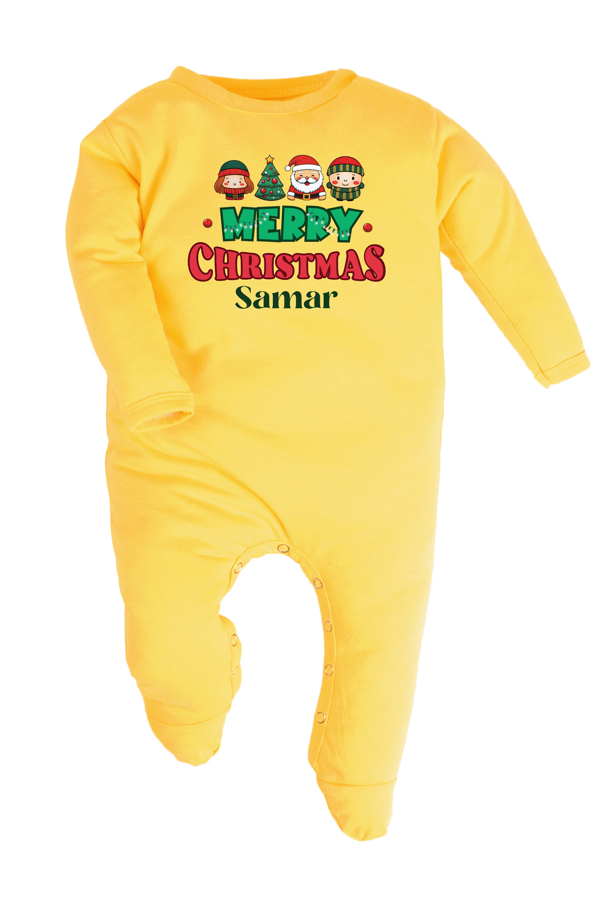 Merry Christmas Baby Romper | Onesies w/ Custom Name