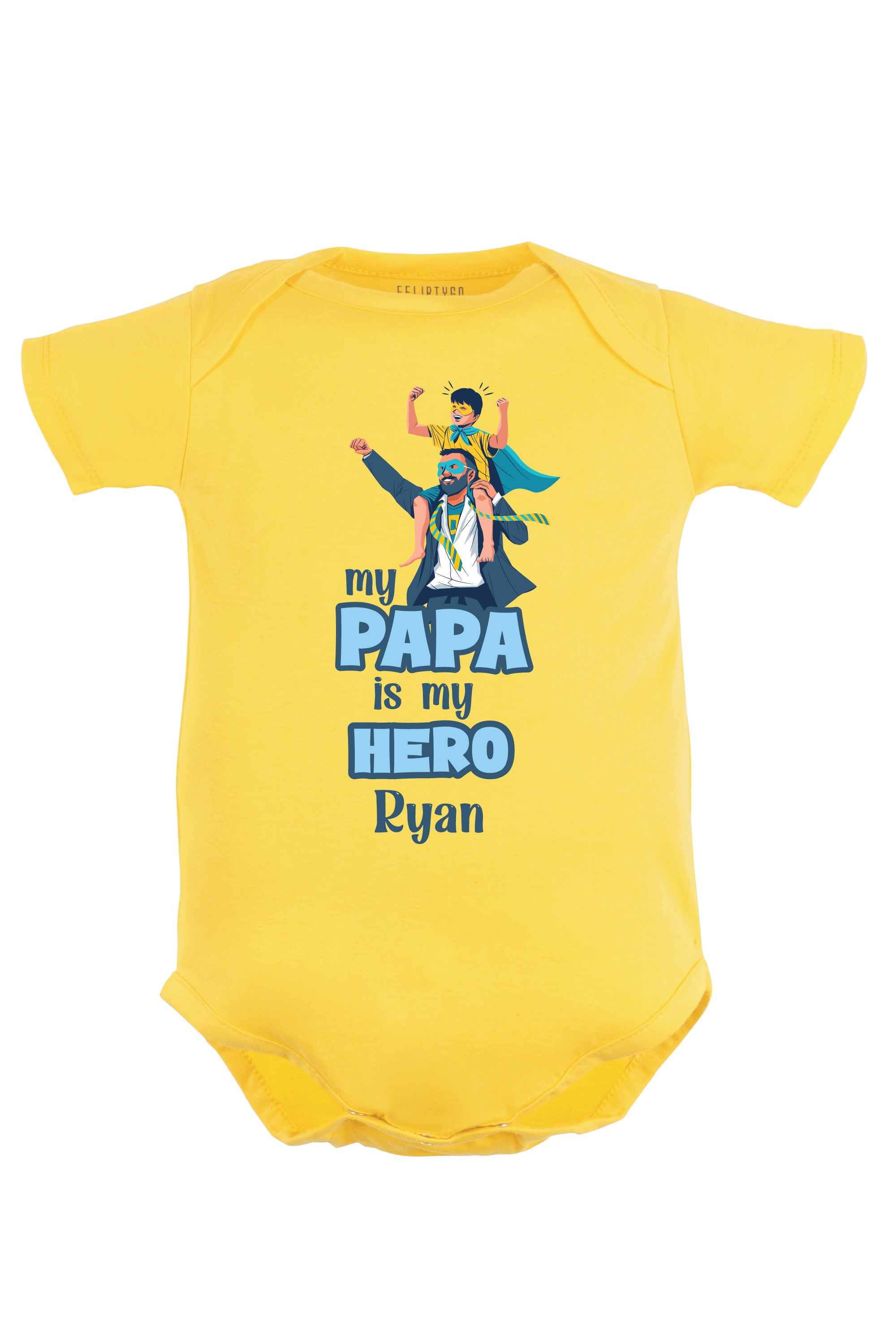 My Papa Is My Hero Baby Romper | Onesies w/ Custom Name