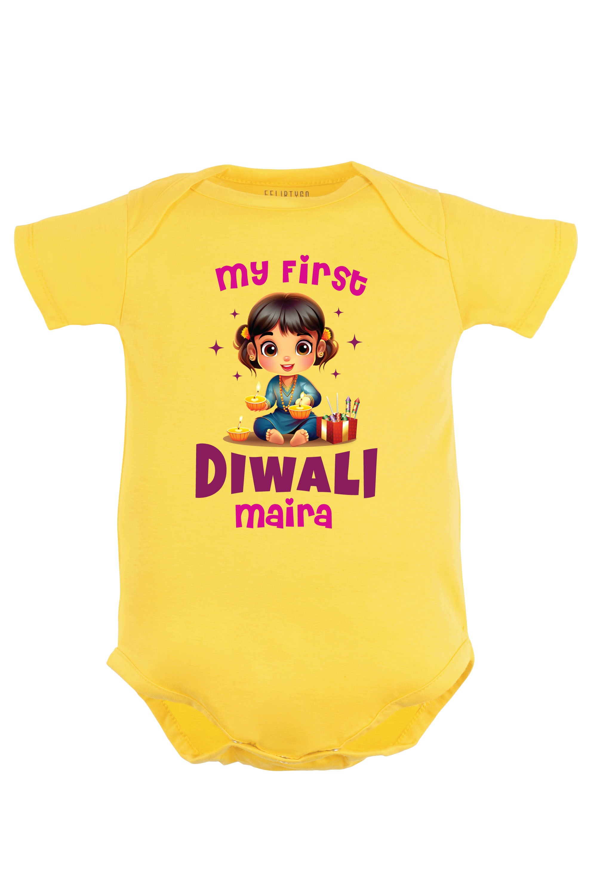 My First Diwali Baby Romper | Onesies w/ Custom Name