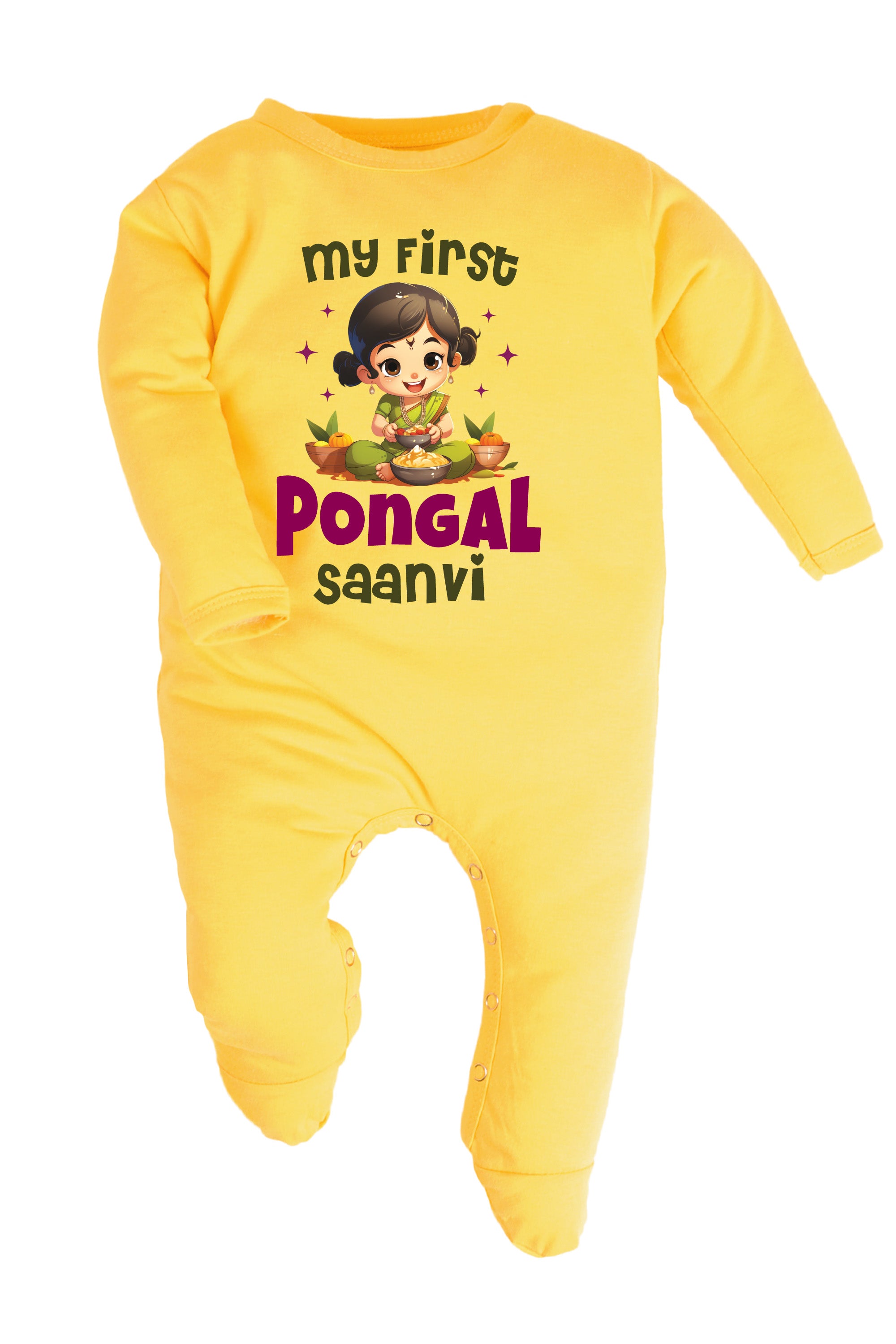 My First pongal (Girl) Baby Romper | Onesies w/ Custom Name