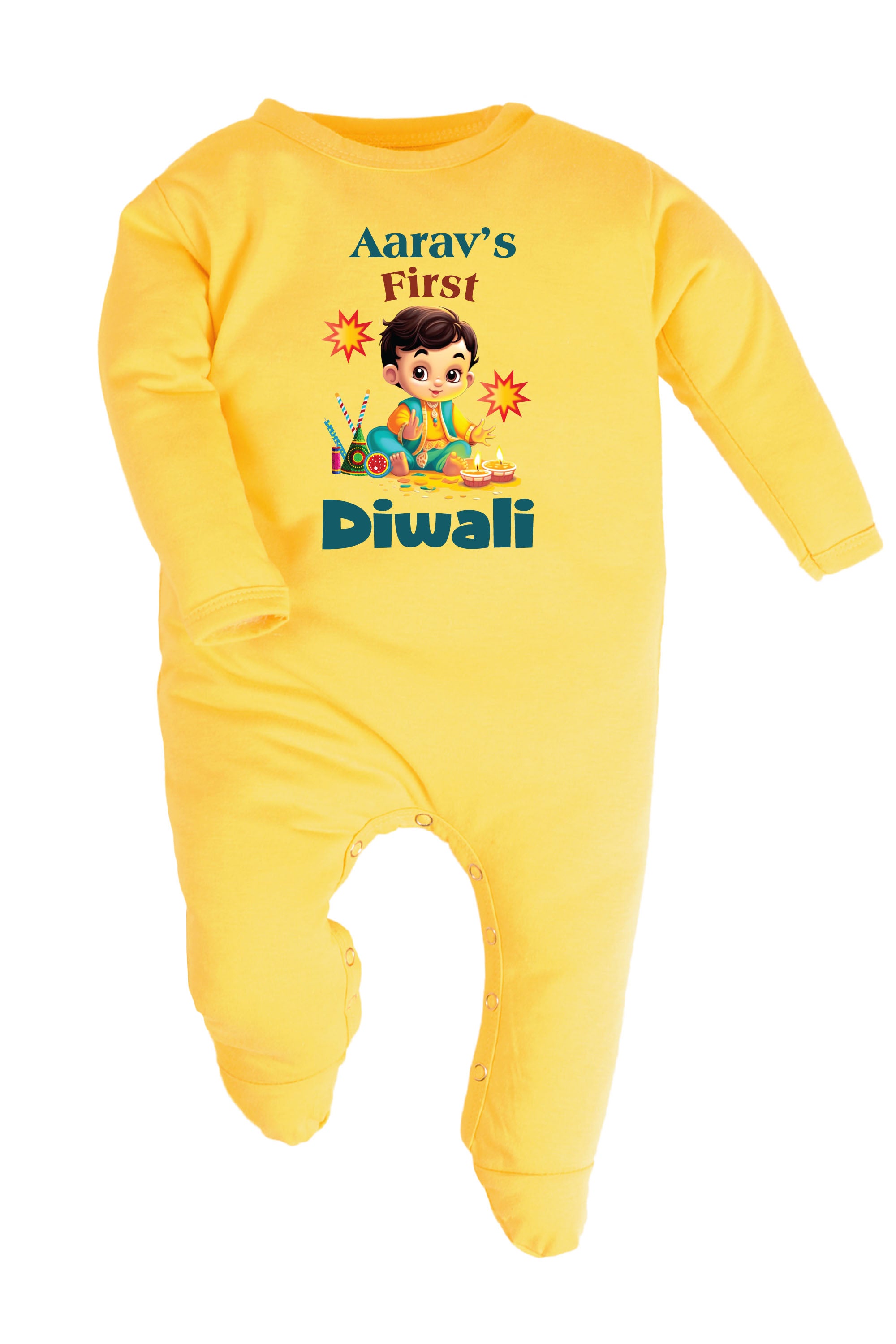 My First Diwali Baby Romper | Onesies w/ Custom Name