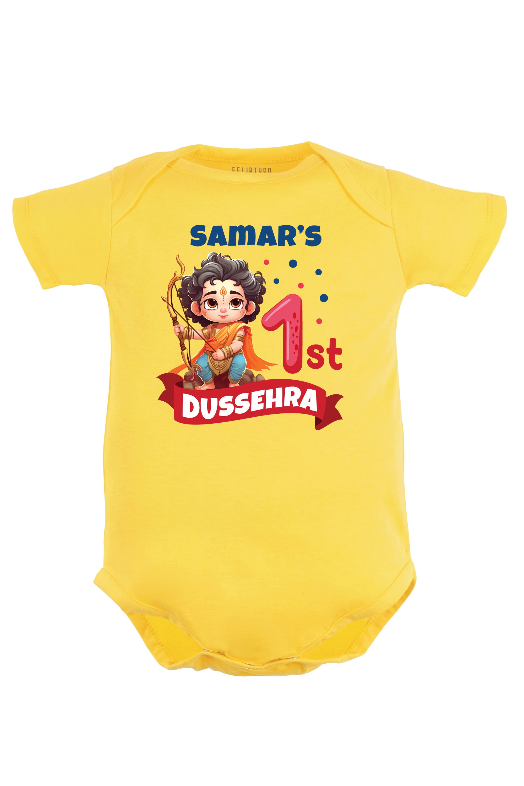 My 1st Dussehra Baby Romper | Onesies w/ Custom Name