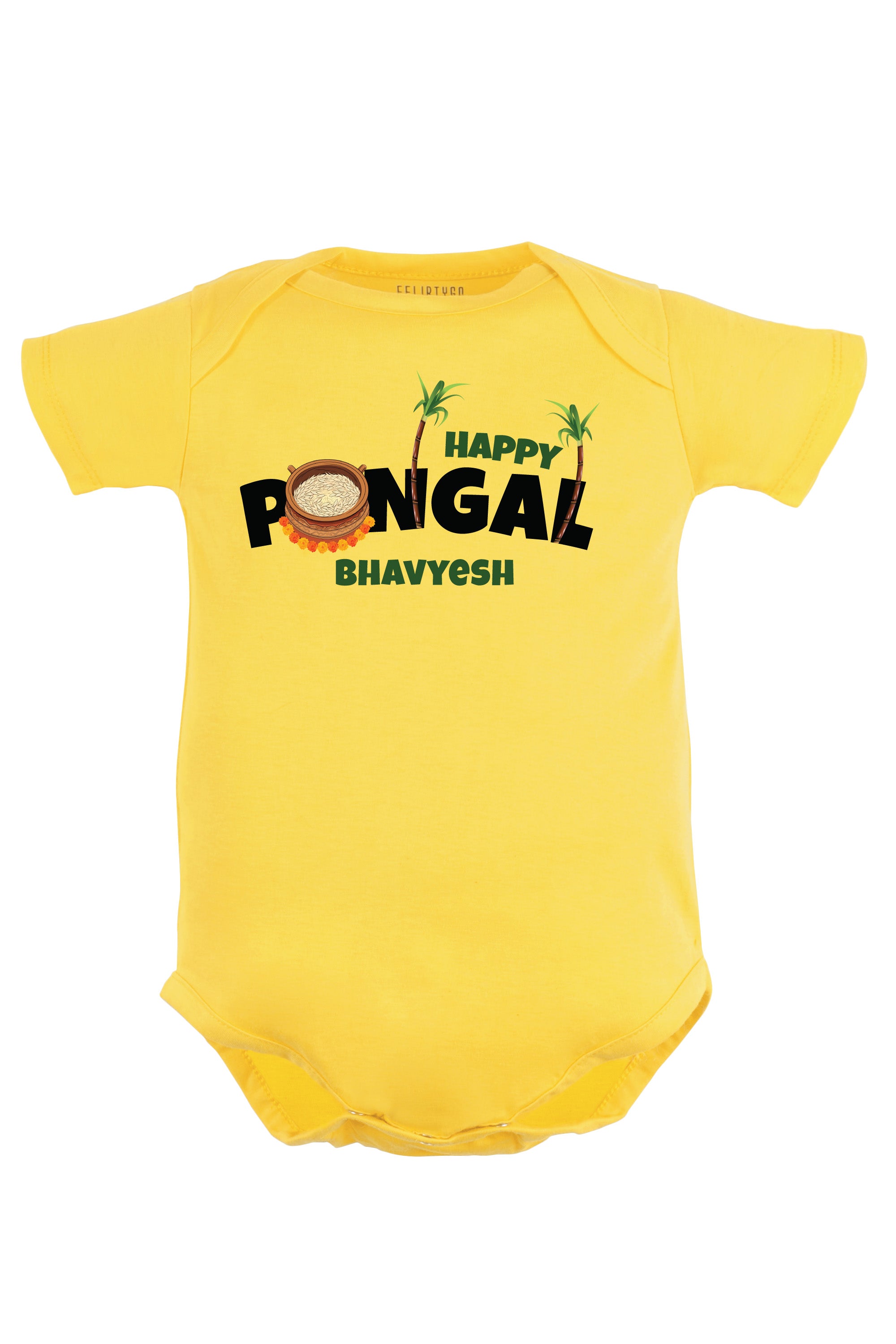 Happy Pongal Baby Romper | Onesies w/ Custom Name