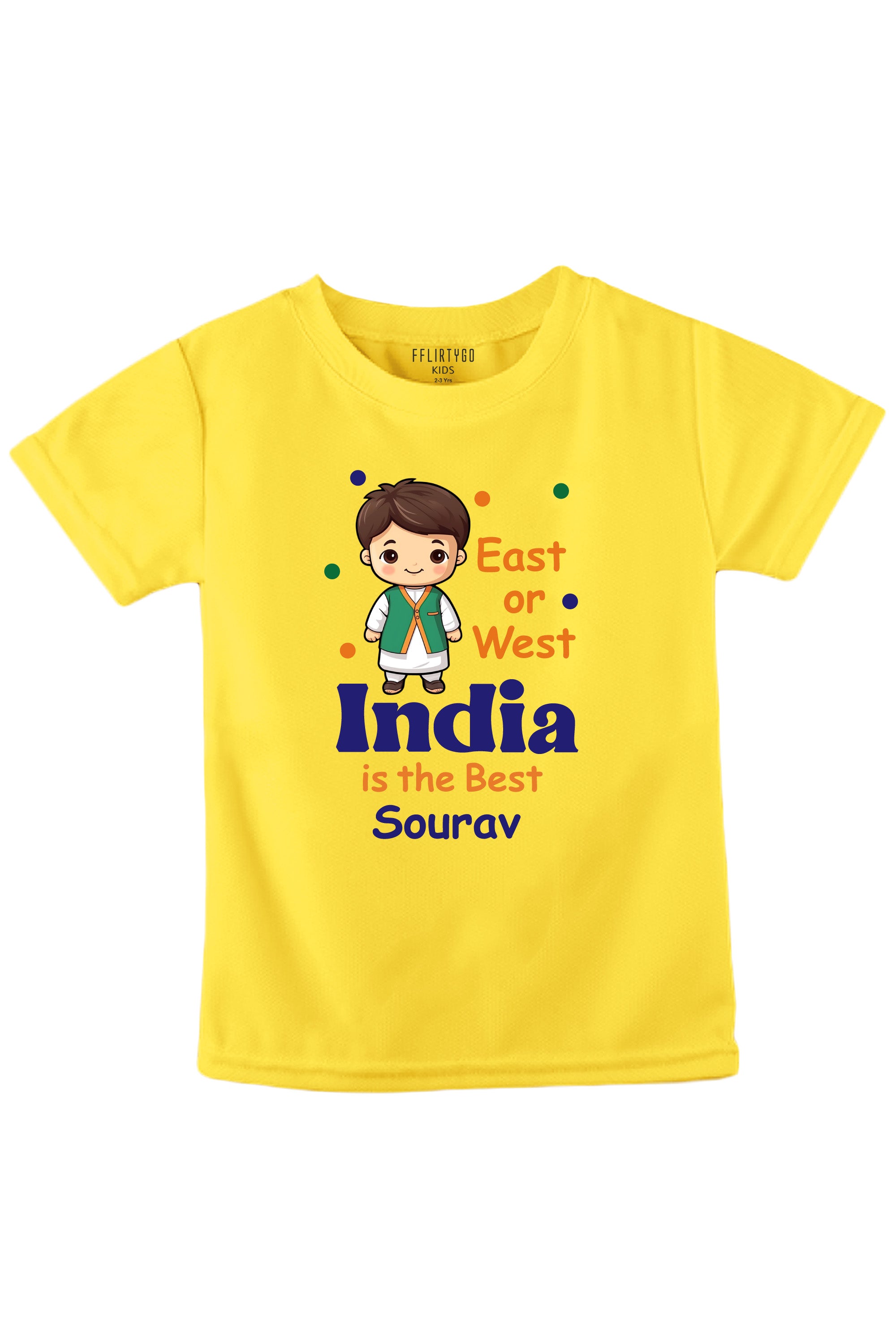 East Or West India Is The Best Kids T Shirt w/ Custom Name