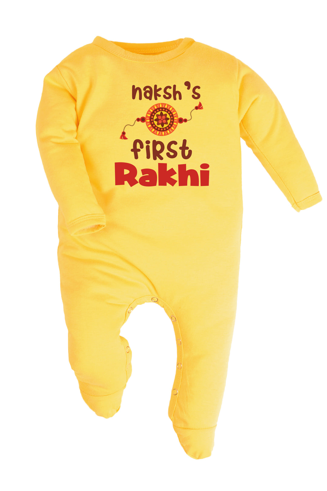 My First Rakhi Baby Romper | Onesies w/ Custom Name