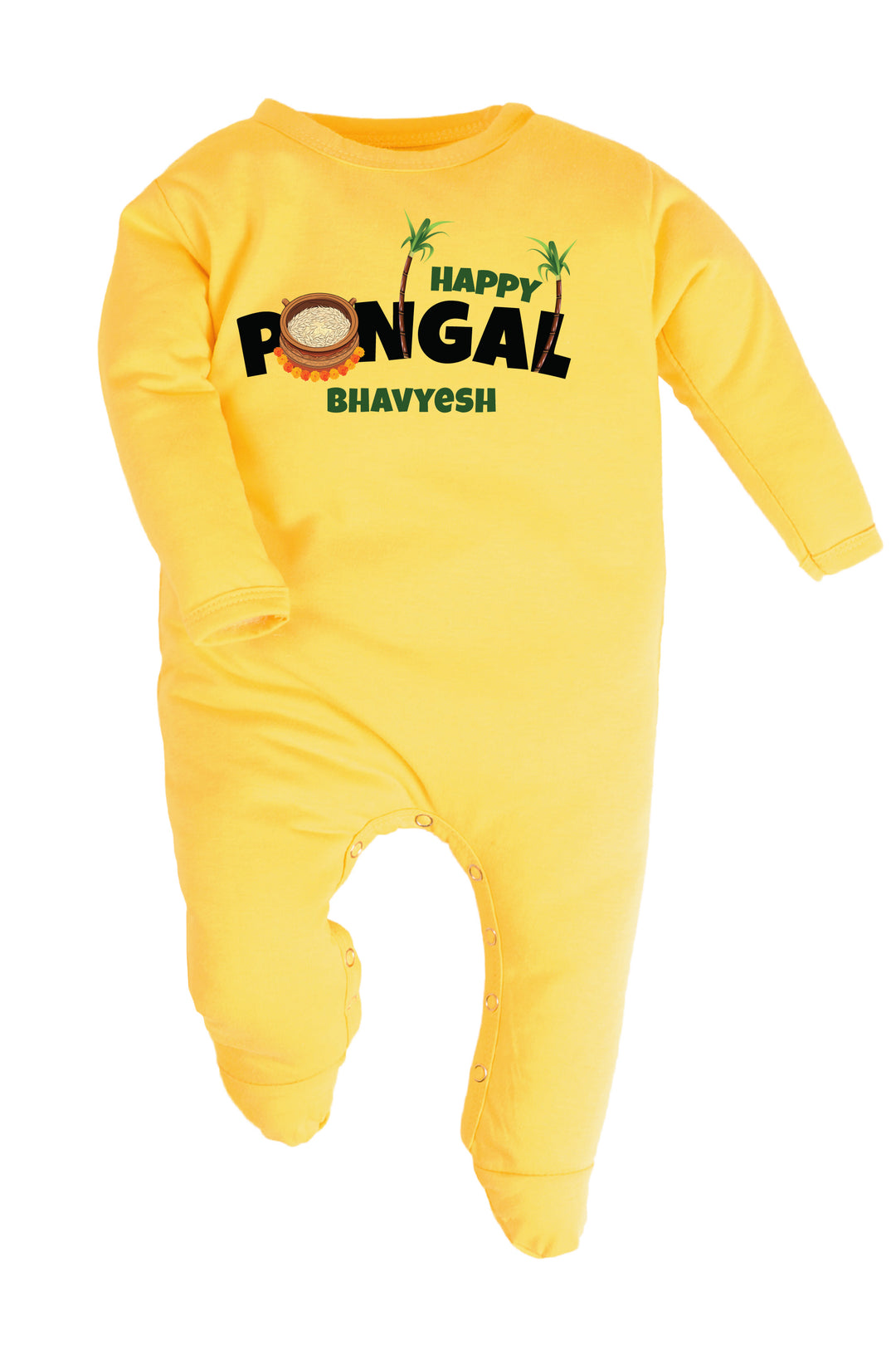 Happy Pongal Baby Romper | Onesies w/ Custom Name