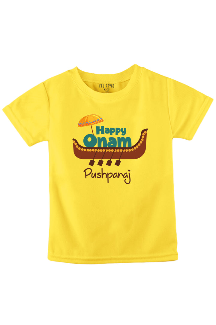 Happy Onam Kids T Shirt w/ Custom Name