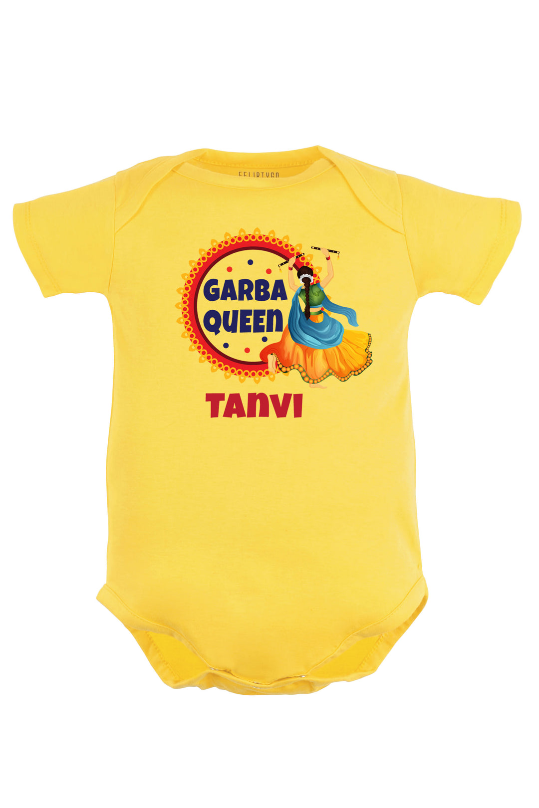 Garba Queen Baby Romper | Onesies w/ Custom Name