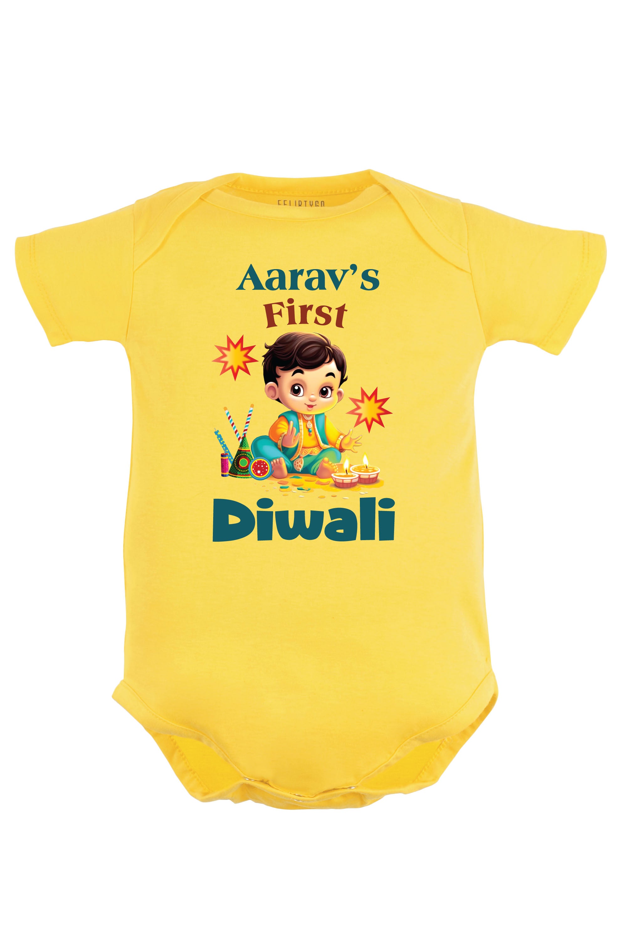 My First Diwali Baby Romper | Onesies w/ Custom Name