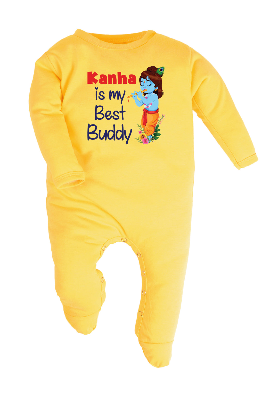 Kanha Is My Best Buddy Baby Romper | Onesies