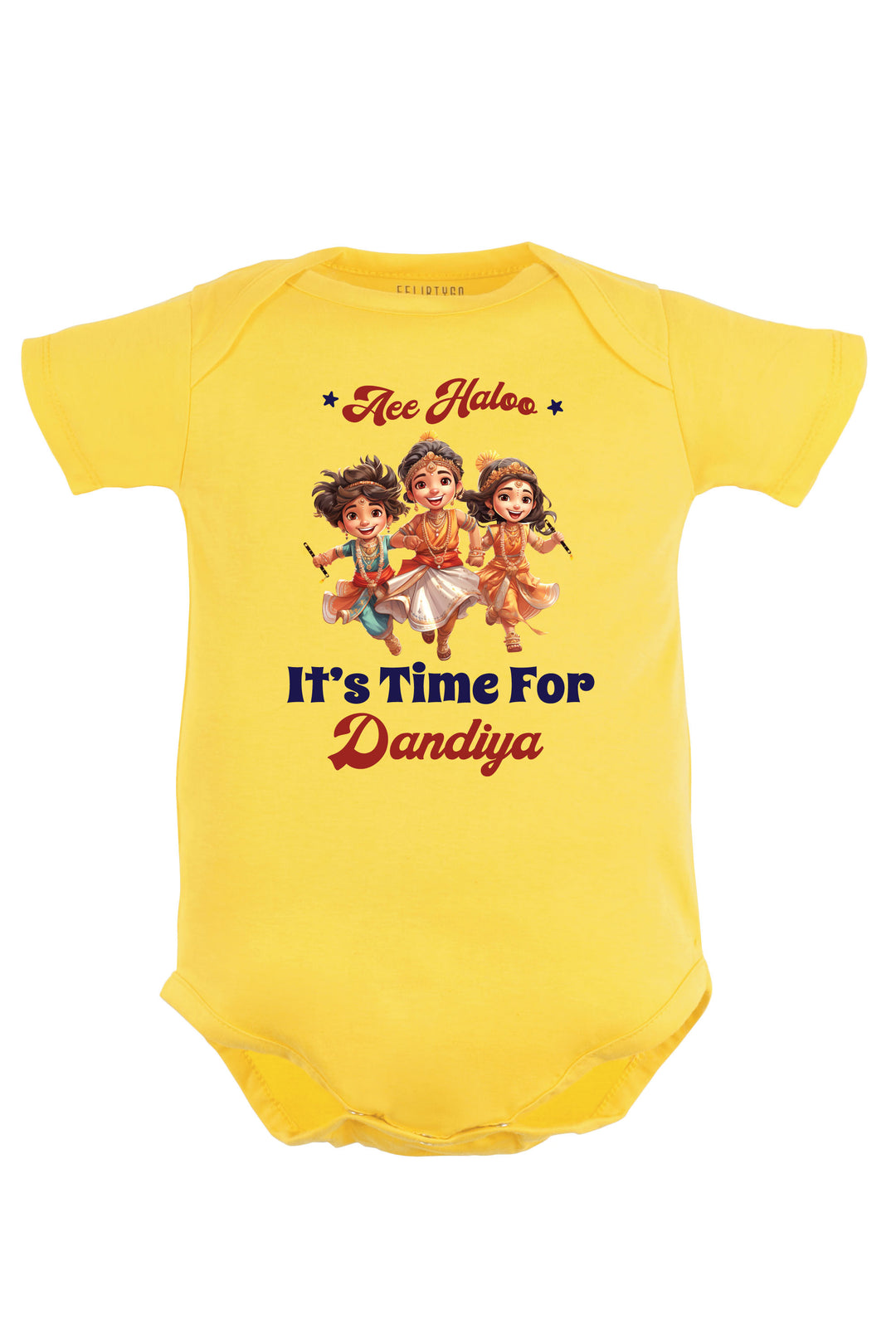 Aee Haloo It's Time For Dandiya Baby Romper | Onesies