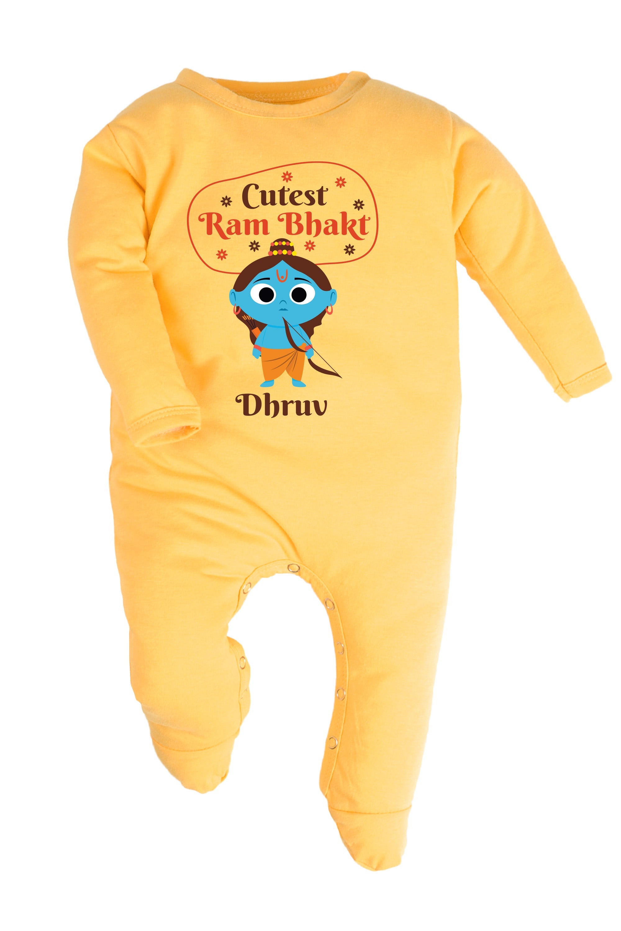 Cutest Ram Bhakt Baby Romper | Onesies w/ Custom Name