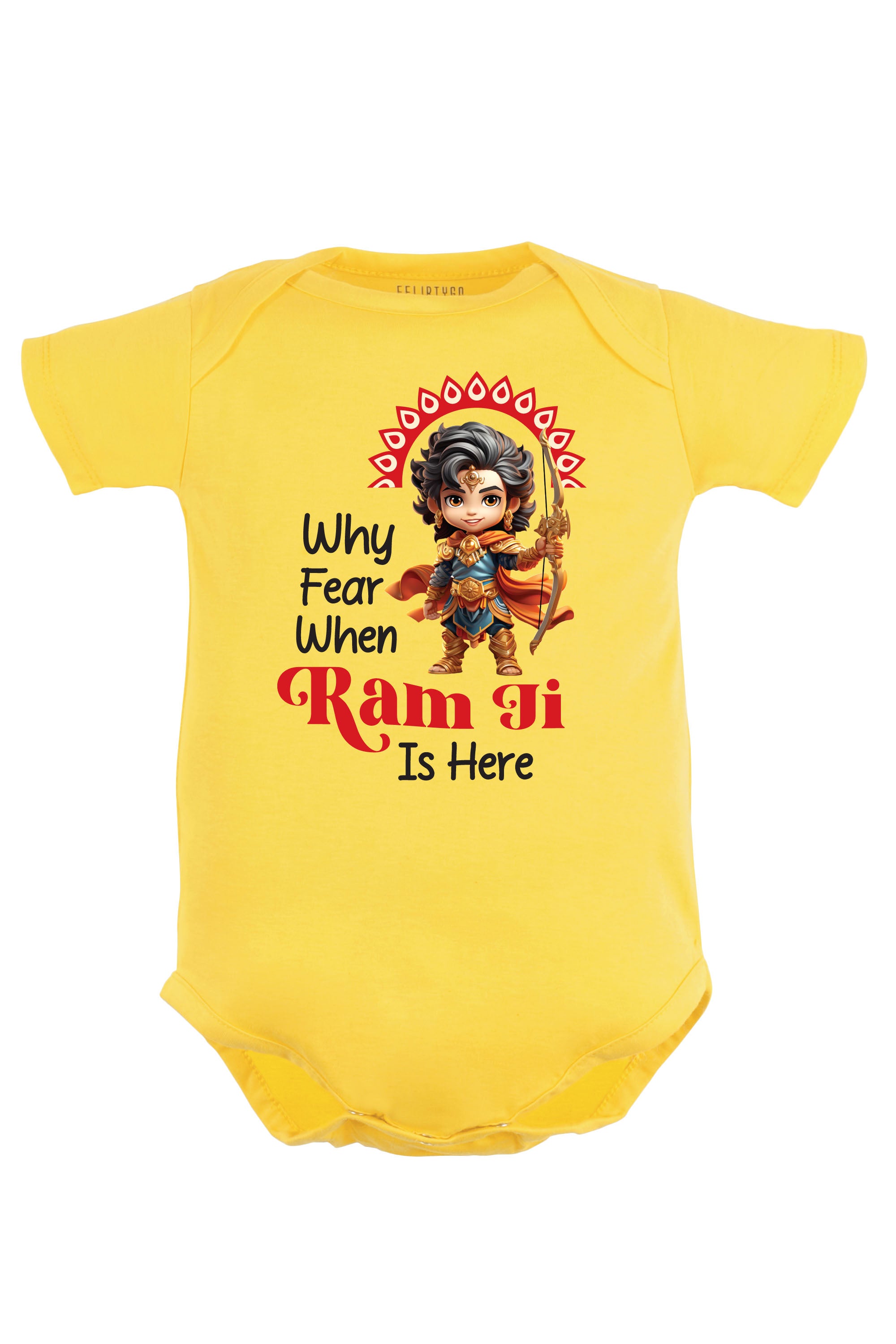 Why Fear When Ram ji Is Here Baby Romper | Onesies