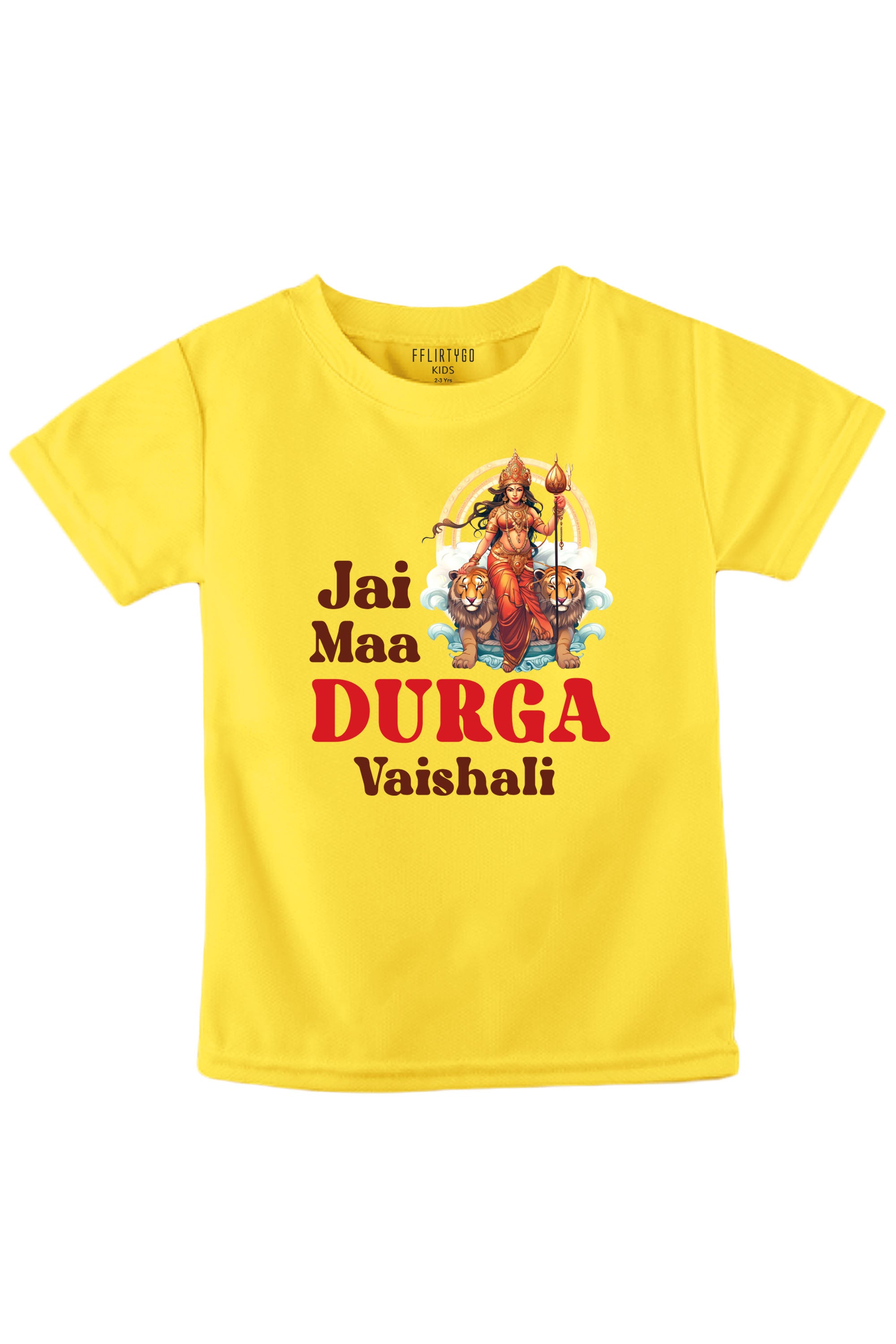 Jai Maa Durga Kids T Shirt w/ Custom Name