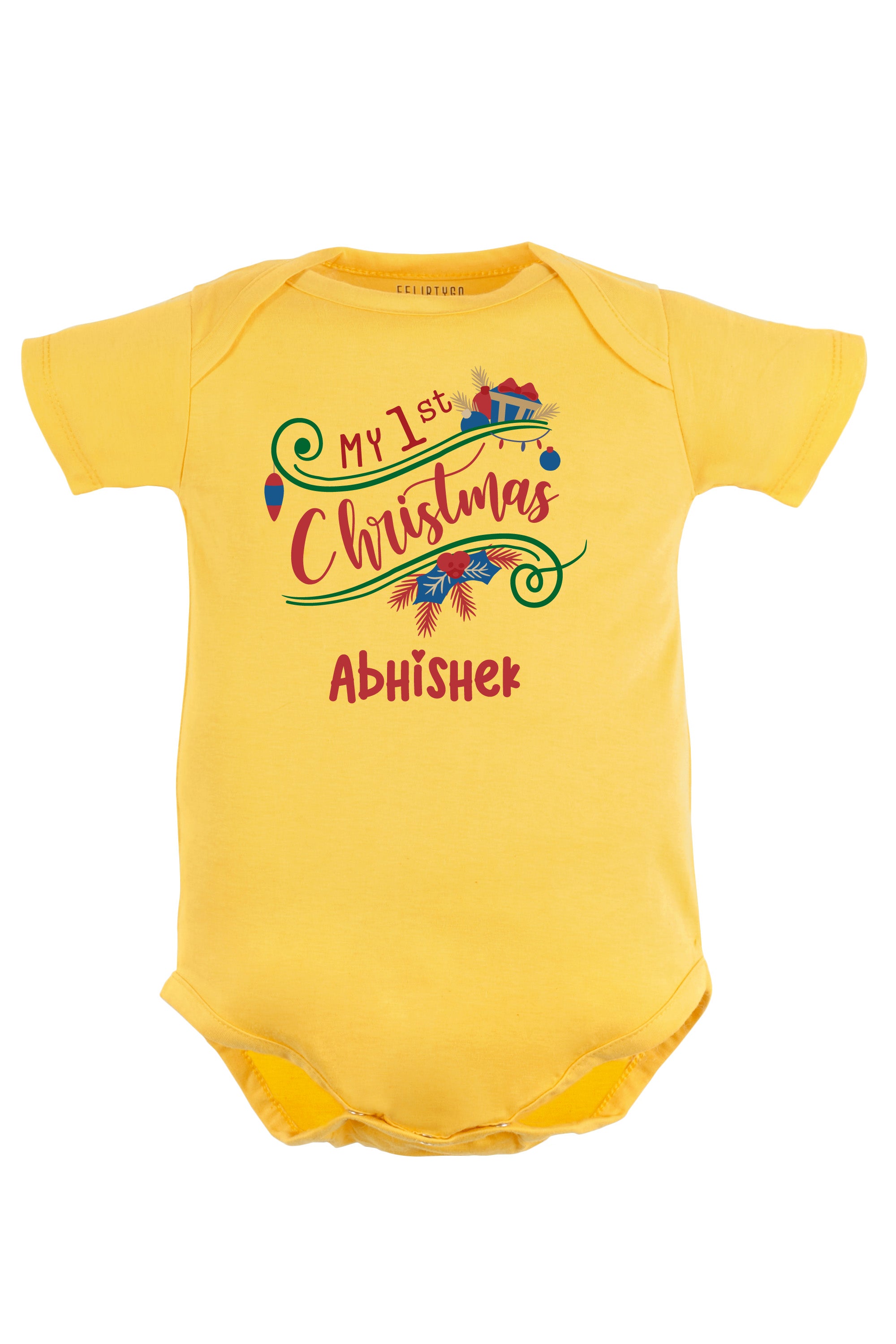 My 1st Christmas Baby Romper | Onesies w/ Custom Name