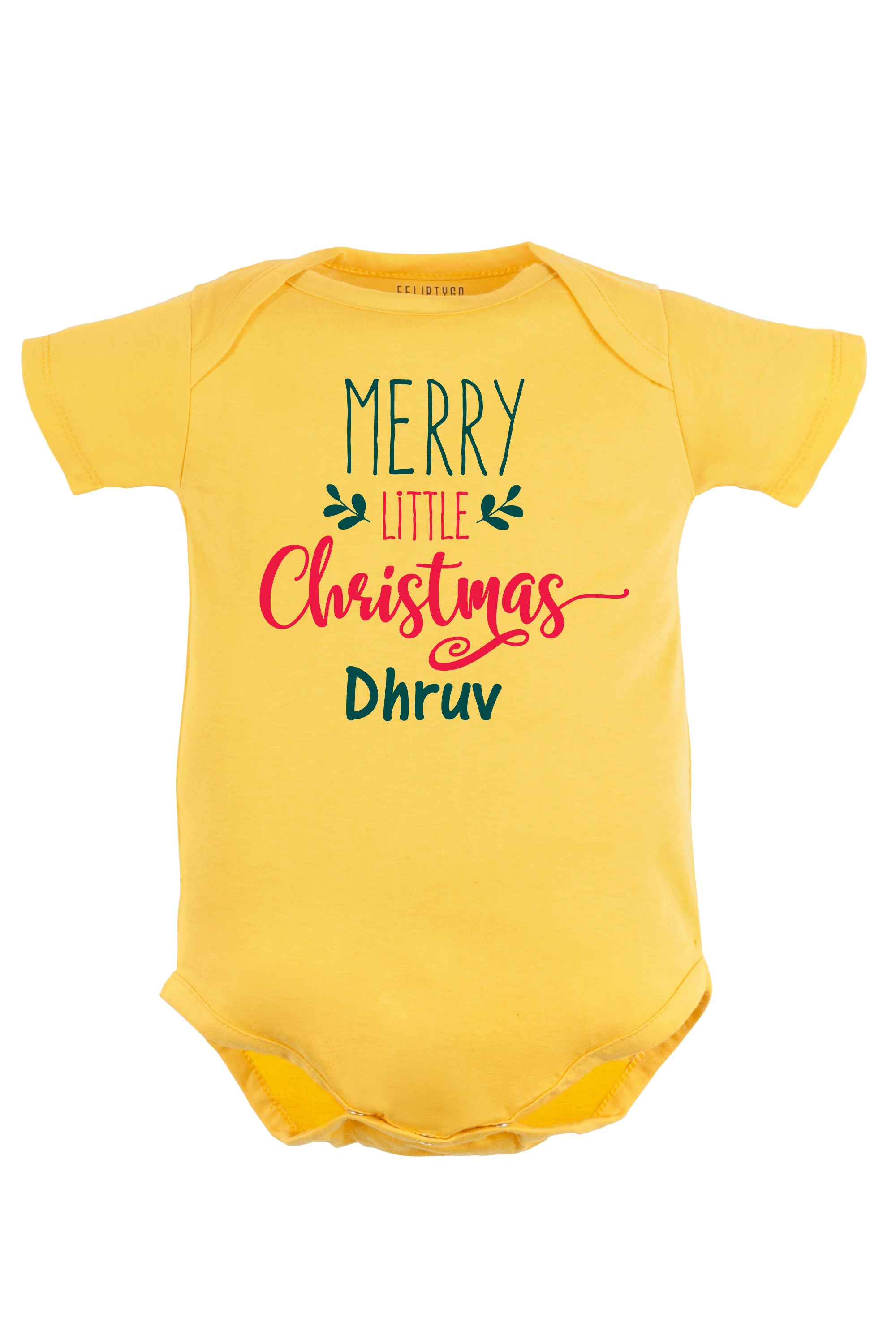 Merry Little Christmas Baby Romper | Onesies w/ Custom Name