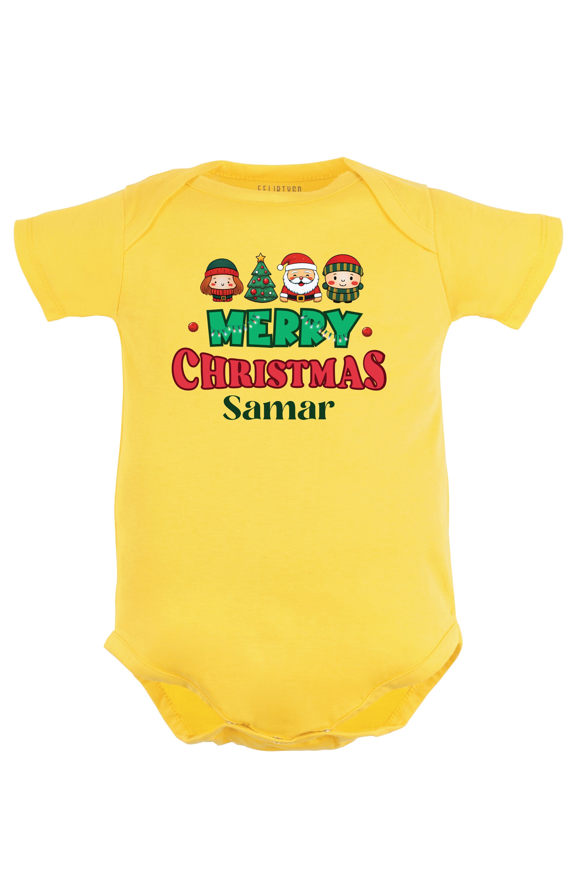 Merry Christmas Baby Romper | Onesies w/ Custom Name