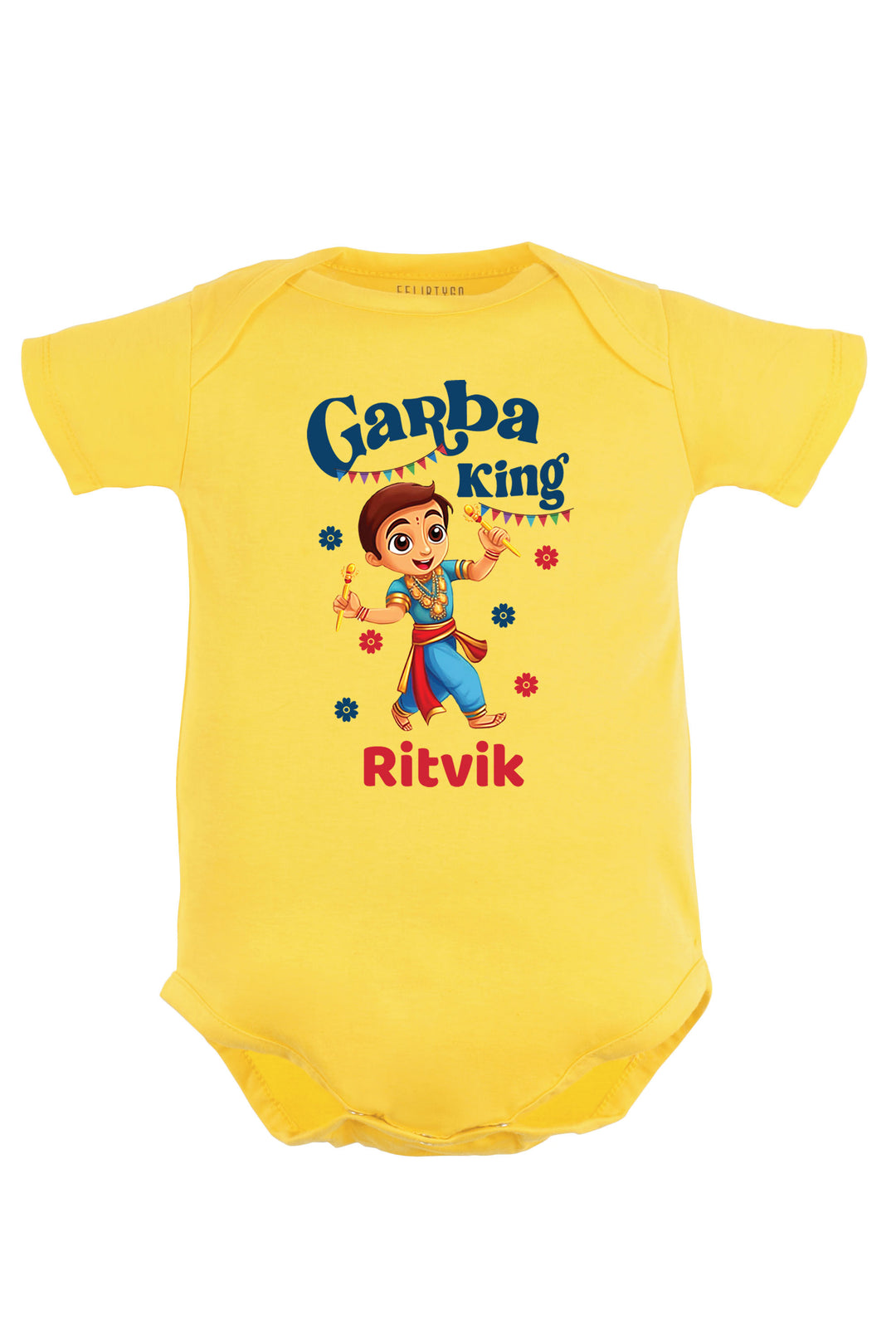 Garba King Baby Romper | Onesies w/ Custom Name