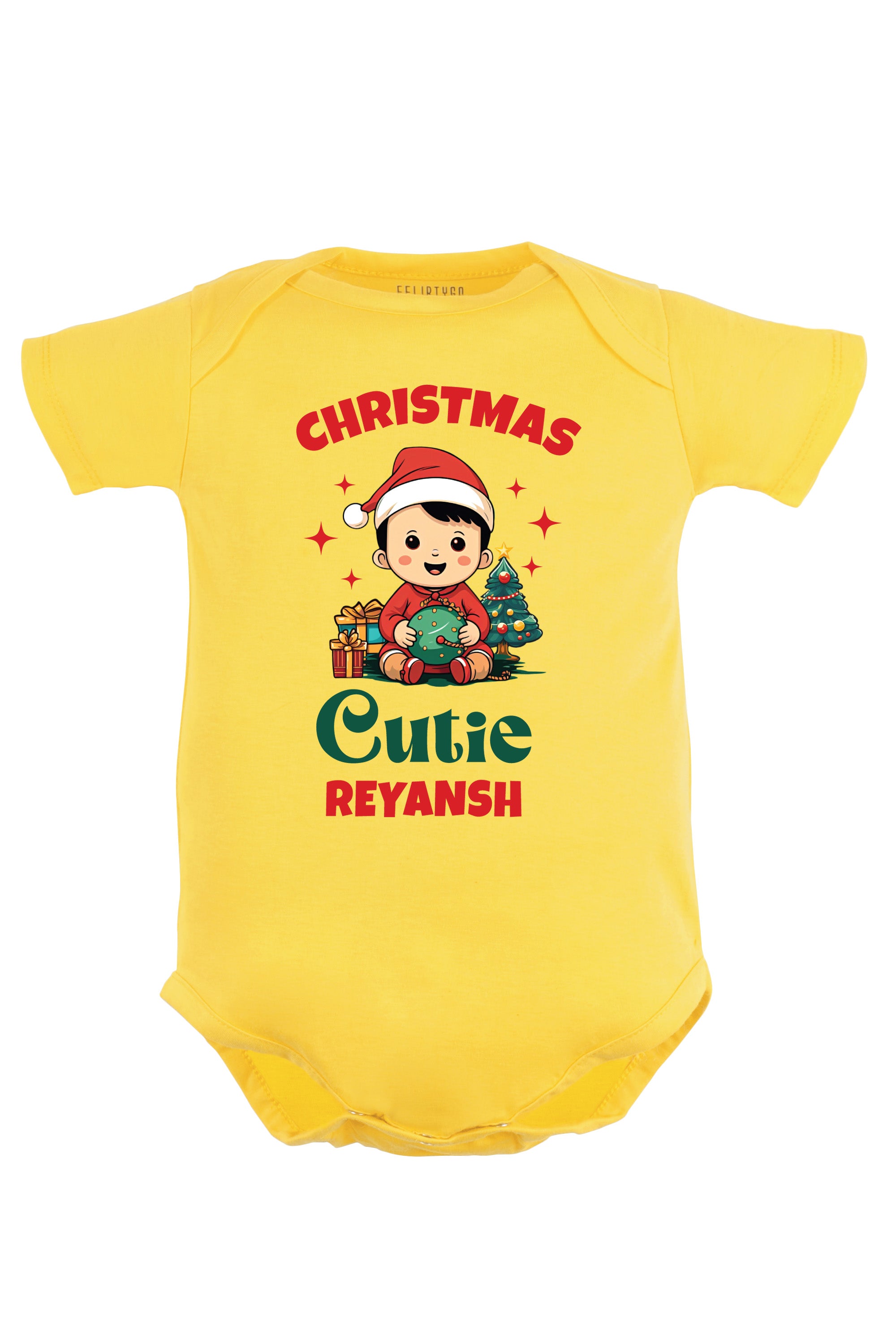 Christmas Cutie Baby Romper | Onesies w/ Custom Name