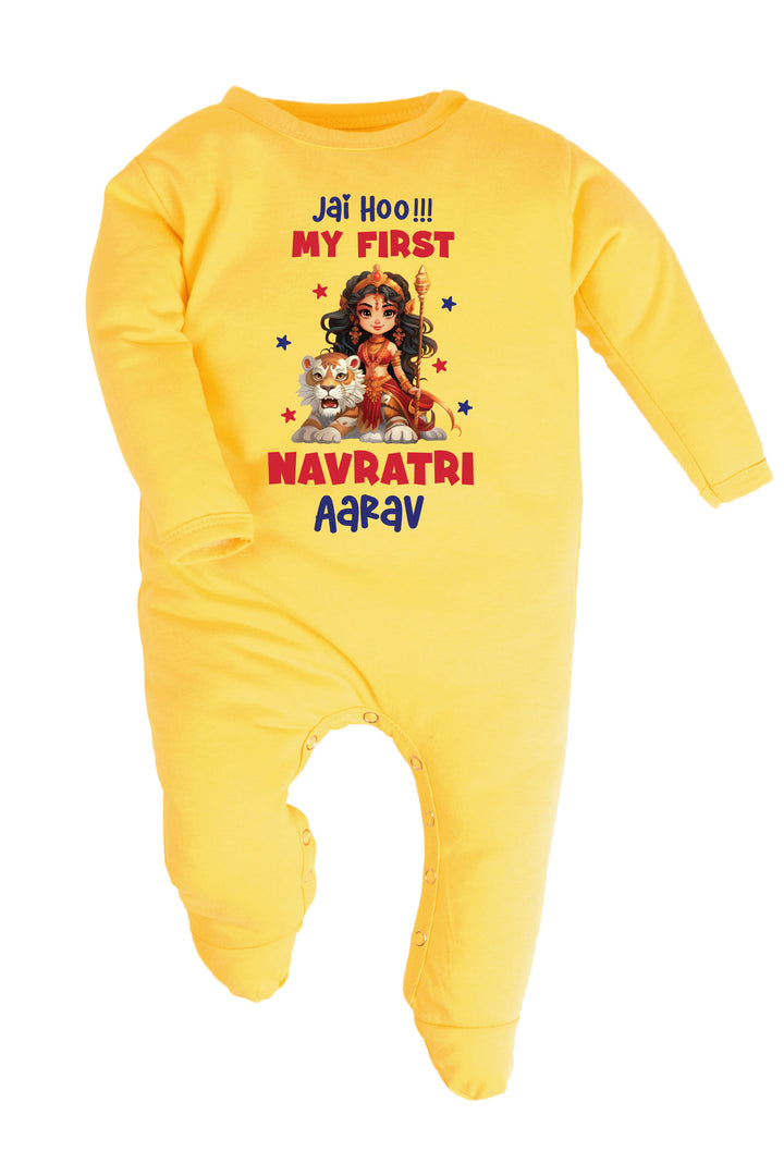 Jai Hoo !!! My First Navratri Baby Romper | Onesies w/ Custom Name