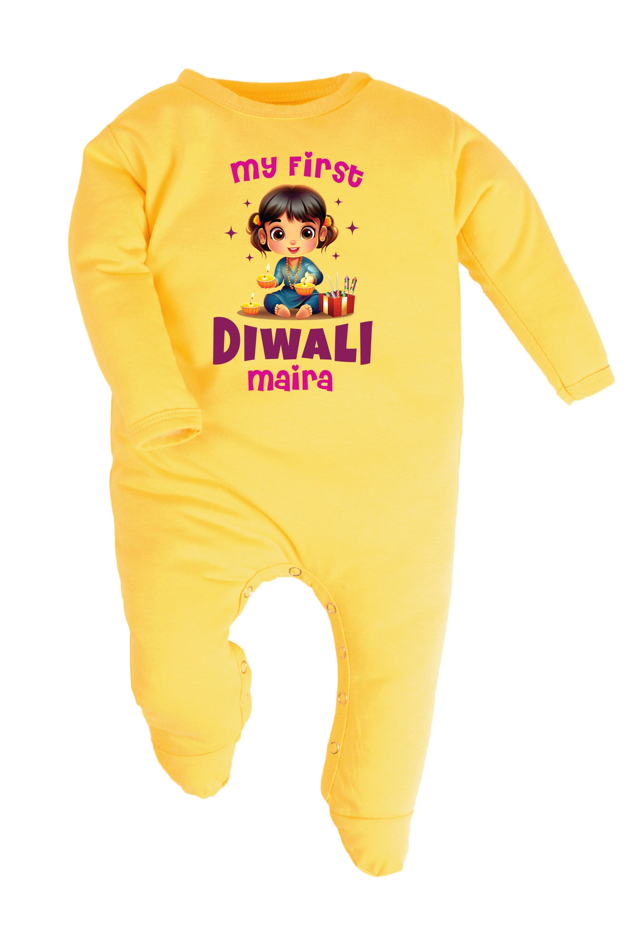 My First Diwali Baby Romper | Onesies w/ Custom Name