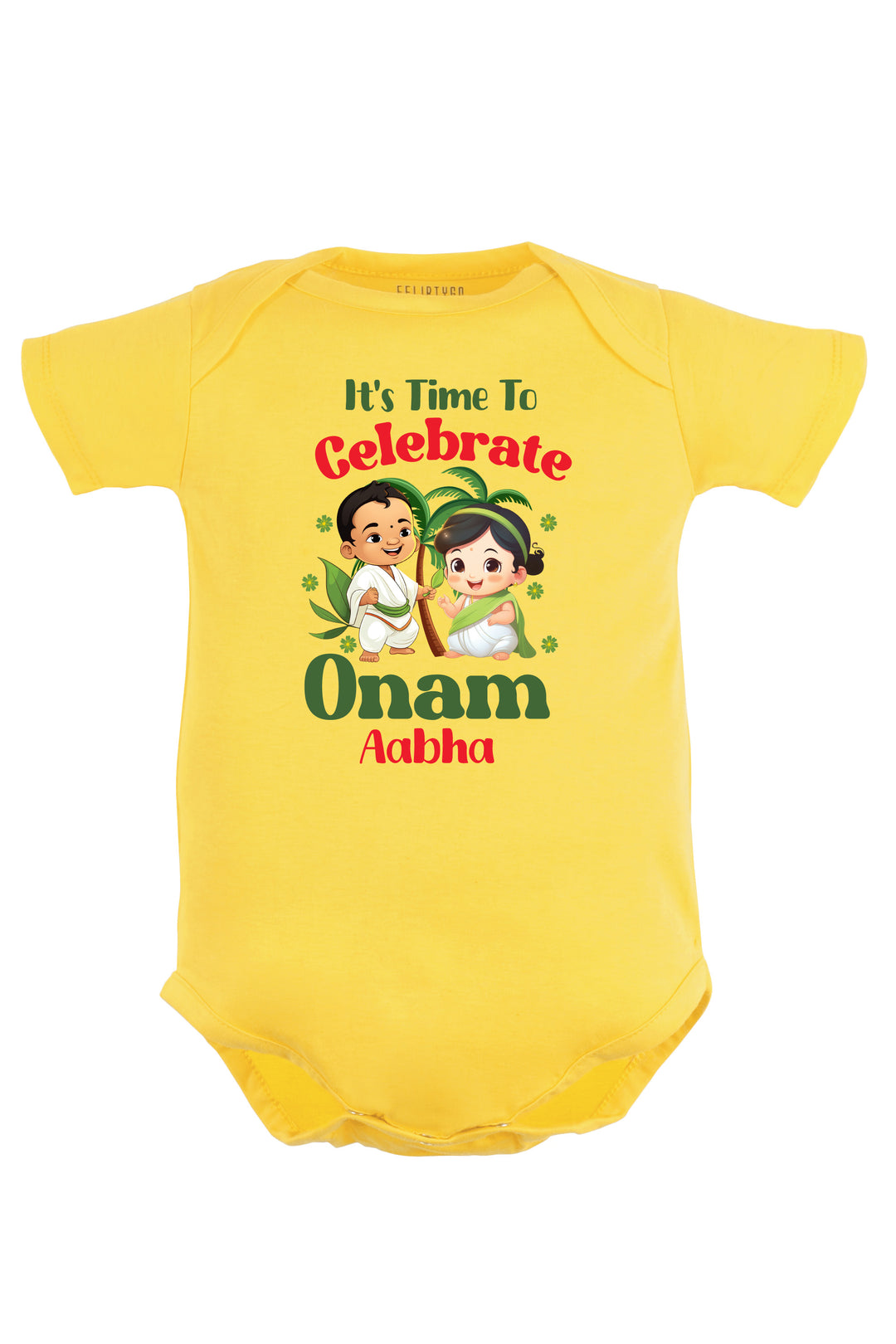 It's Time To Celebrate Onam Baby Romper | Onesies w/ Custom Name