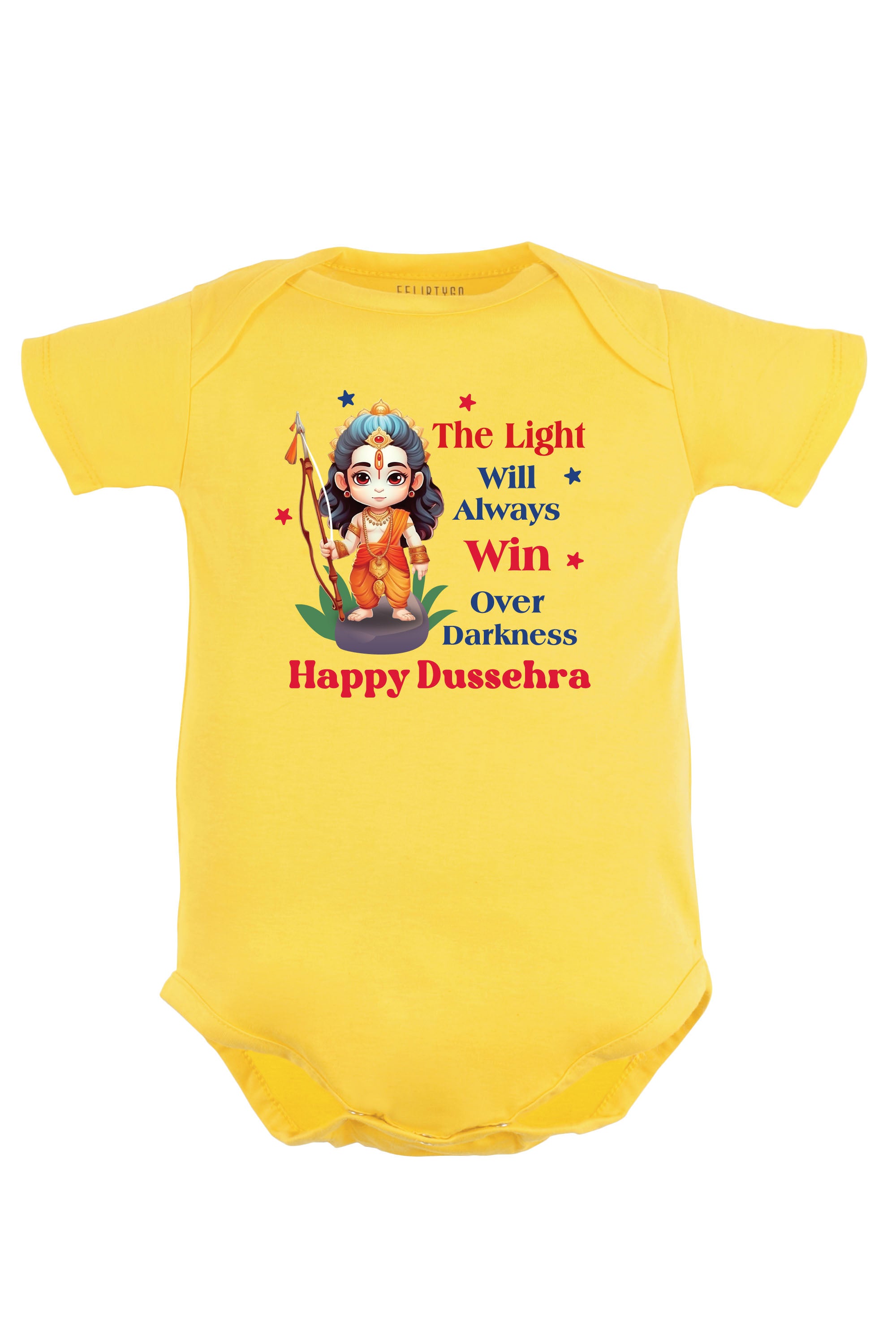 The Light Will Always Win Over Darkness Happy Dussehra Baby Romper | Onesies