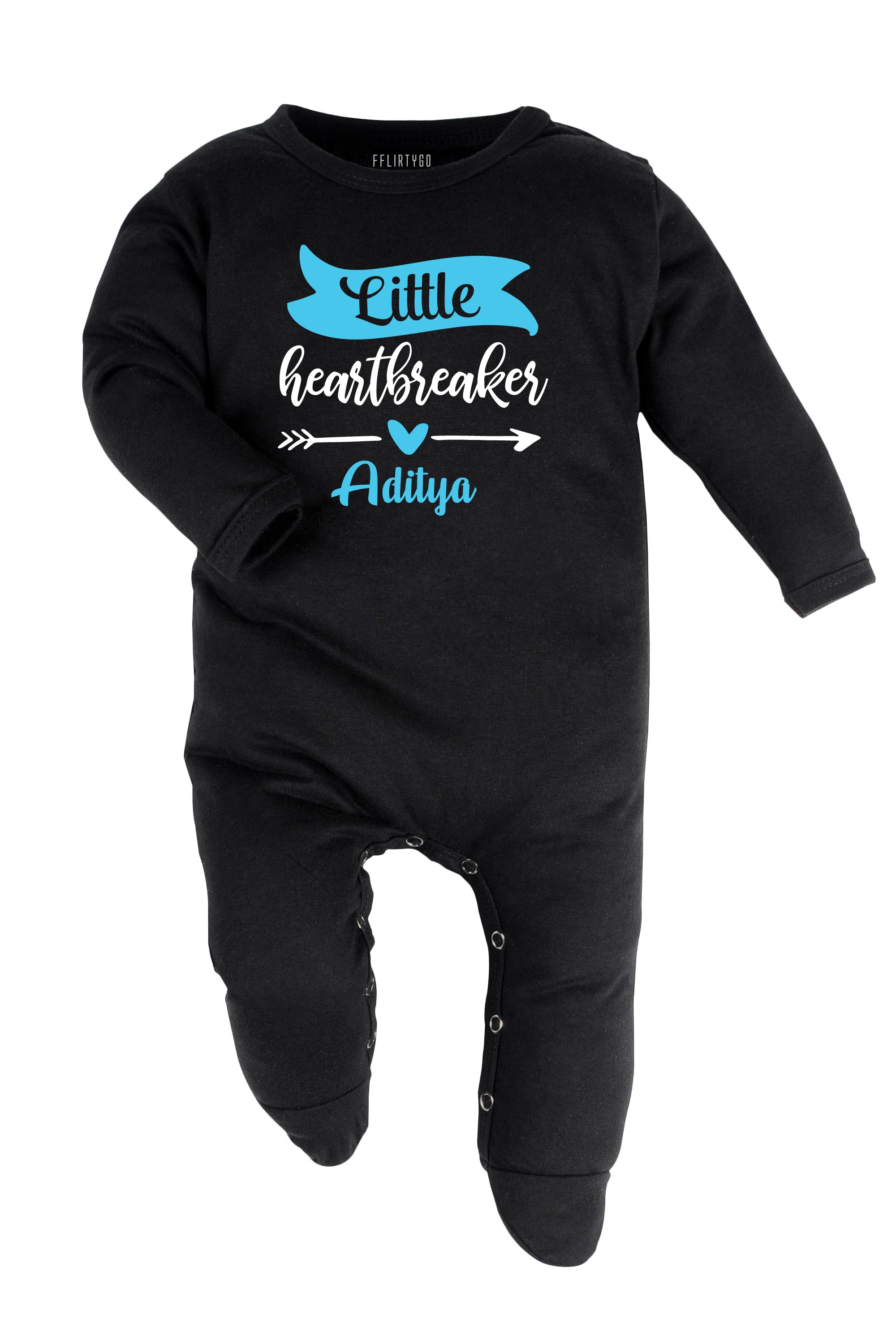 Little Heart Breaker Baby Romper | Onesies w/ Custom Name