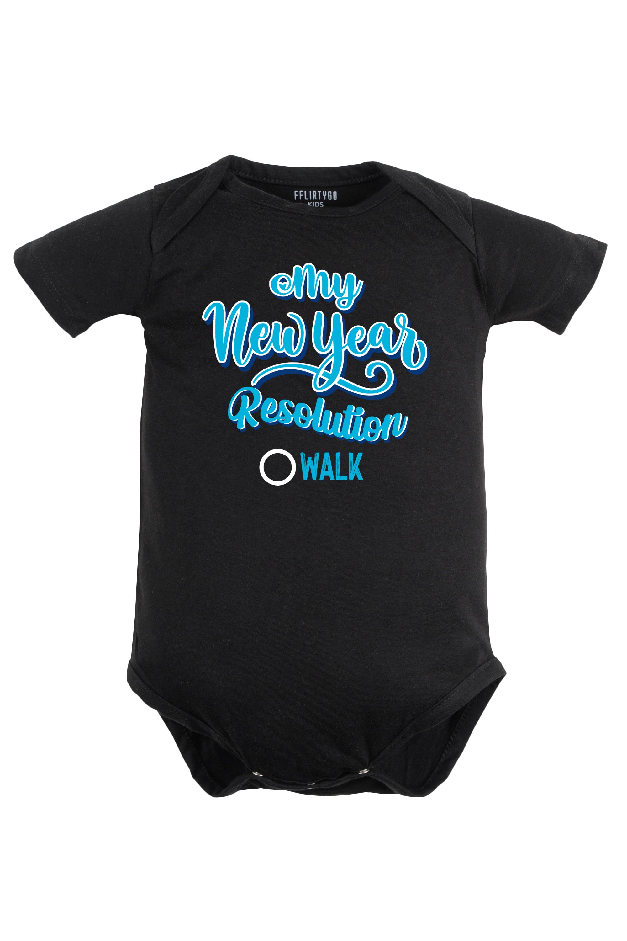 My New Year Resolution Walk Baby Romper | Onesies