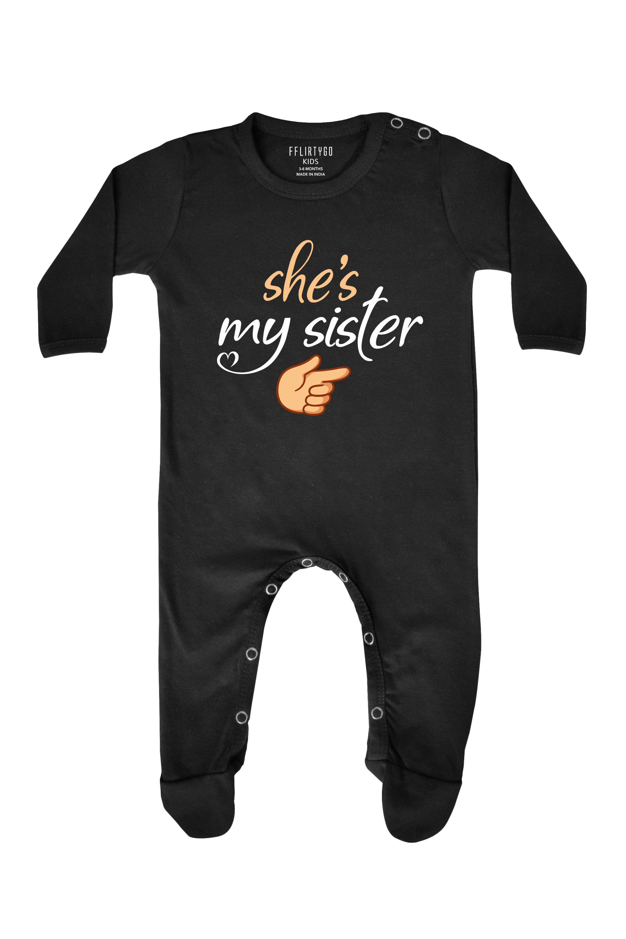 She Is My Sister Baby Romper | Onesies