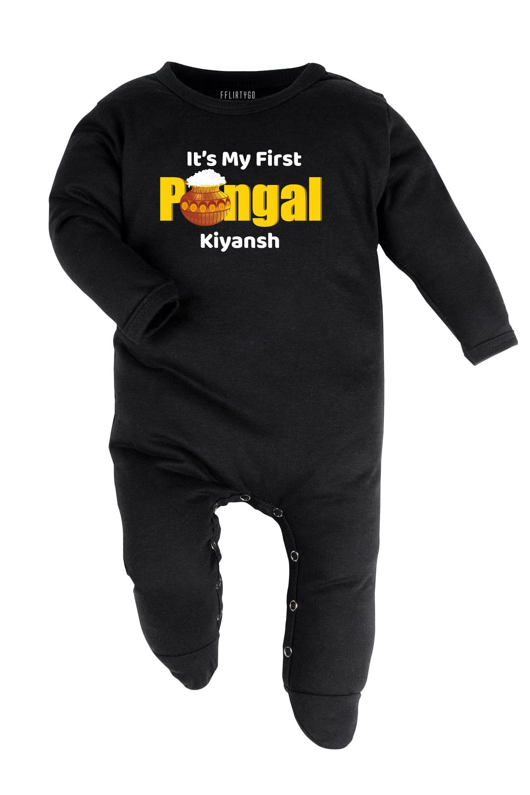 It is my first pongal Baby Romper | Onesies w/ Custom Name