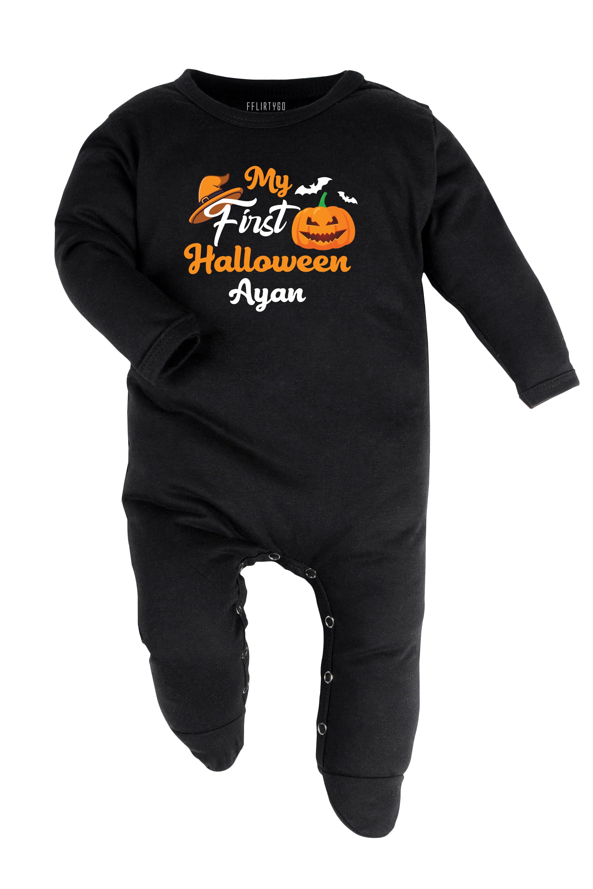 My First Halloween Baby Romper | Onesies w/ Custom Name