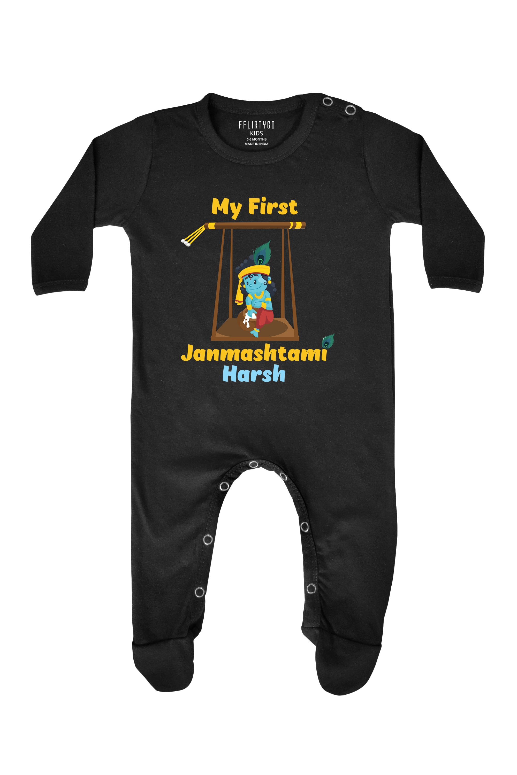 My First Janmashtami Baby Romper | Onesies w/ Custom Name