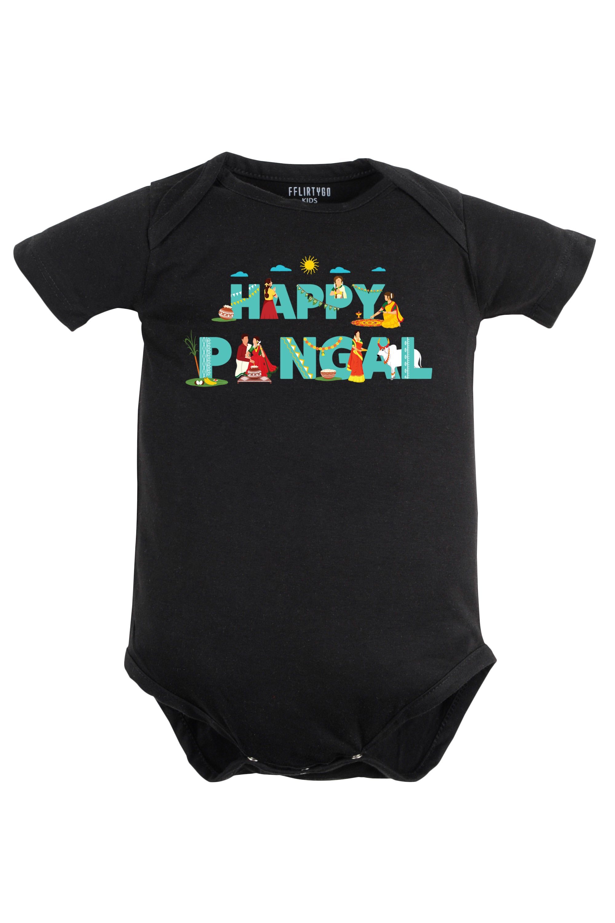 Happy pongal Rituals Baby Romper | Onesies