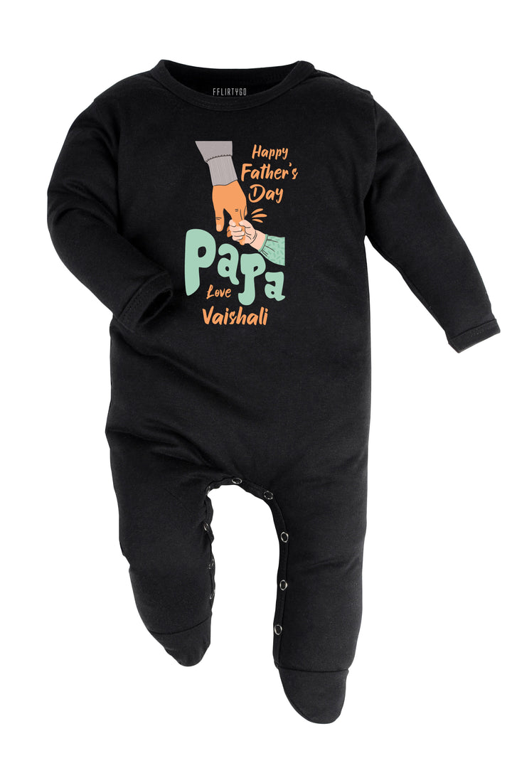 Happy Father's Day Papa Baby Romper | Onesies w/ Custom Name