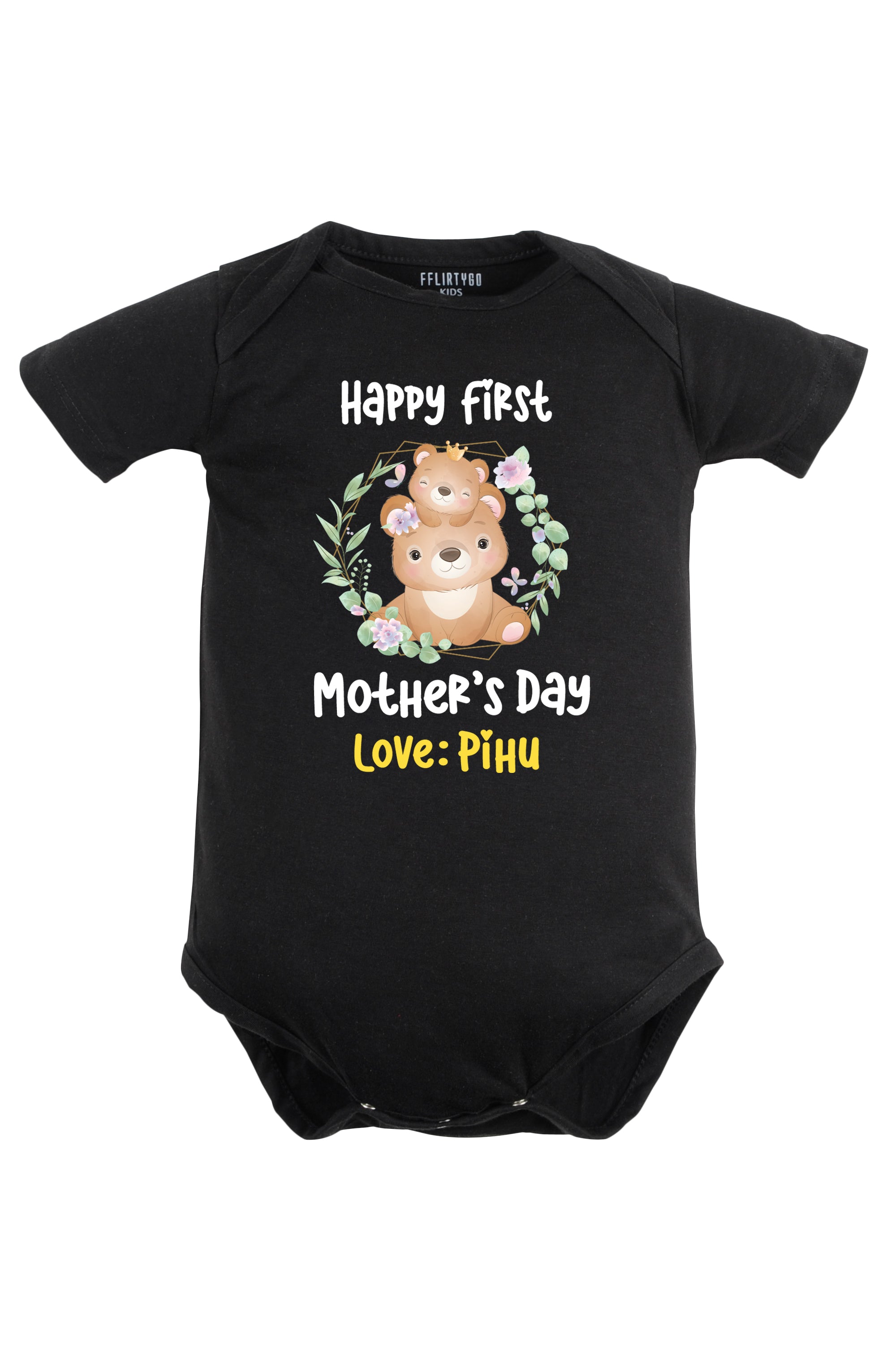 Happy First Mother's Day Baby Romper | Onesies w/ Custom Name